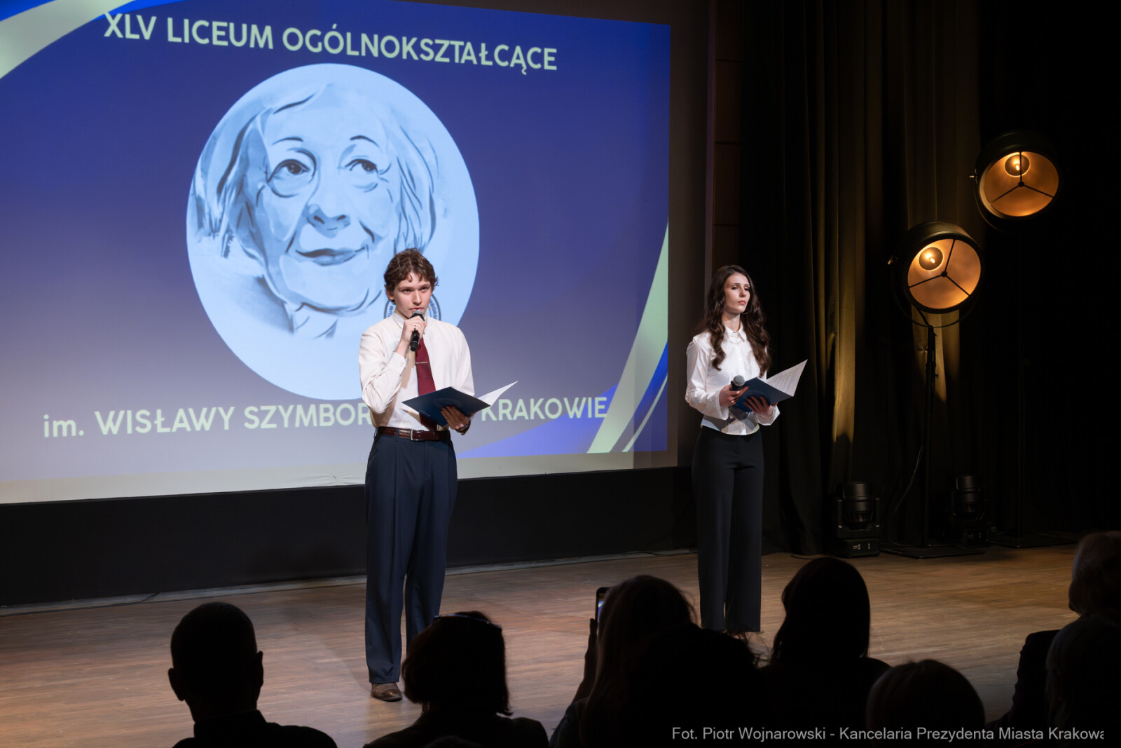 Miszalski, Klaman, Szymborska, nadanie imienia, XLV LO, Manggha, zdjęcia  Autor: Piotr Wojnarowski