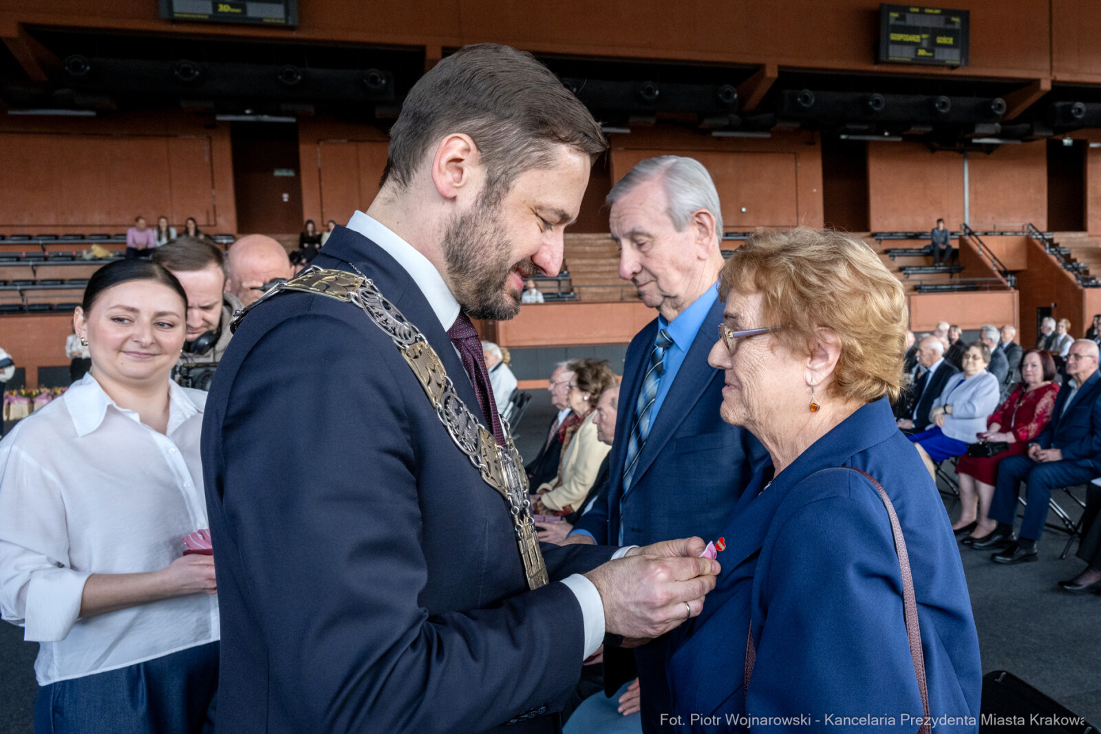 Miszalski, medale, seniorzy, Długoletnie Pożycie Małżeńskie, zdjęcia  Autor: Piotr Wojnarowski