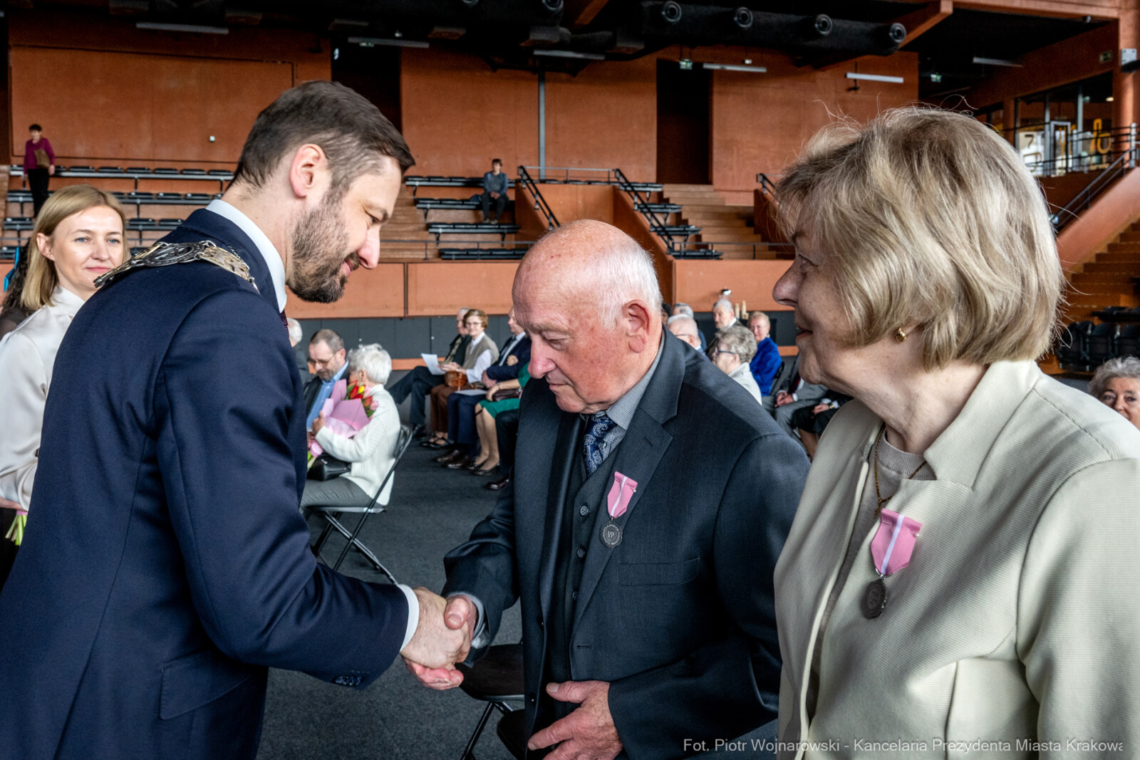 Miszalski, medale, seniorzy, Długoletnie Pożycie Małżeńskie, zdjęcia  Autor: Piotr Wojnarowski