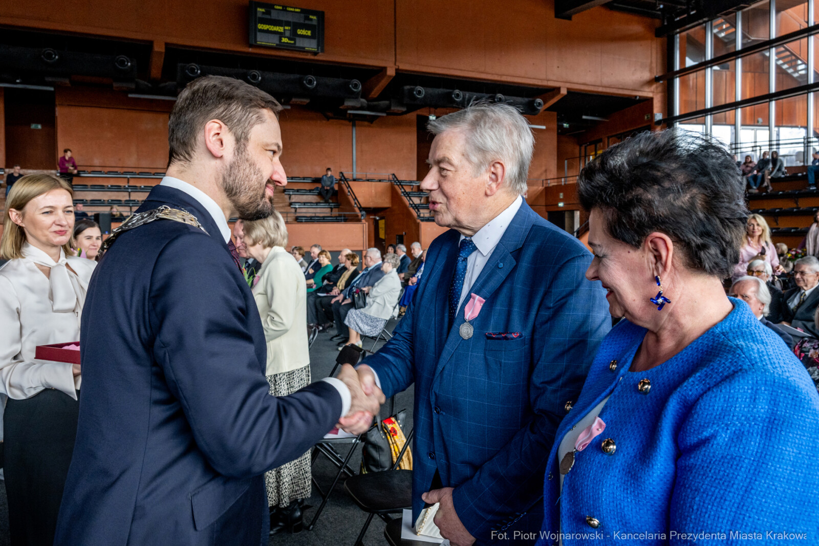 Miszalski, medale, seniorzy, Długoletnie Pożycie Małżeńskie, zdjęcia  Autor: Piotr Wojnarowski