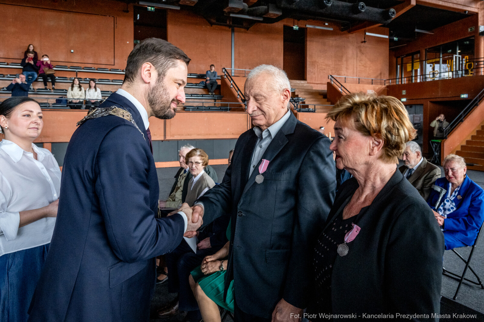 Miszalski, medale, seniorzy, Długoletnie Pożycie Małżeńskie, zdjęcia  Autor: Piotr Wojnarowski