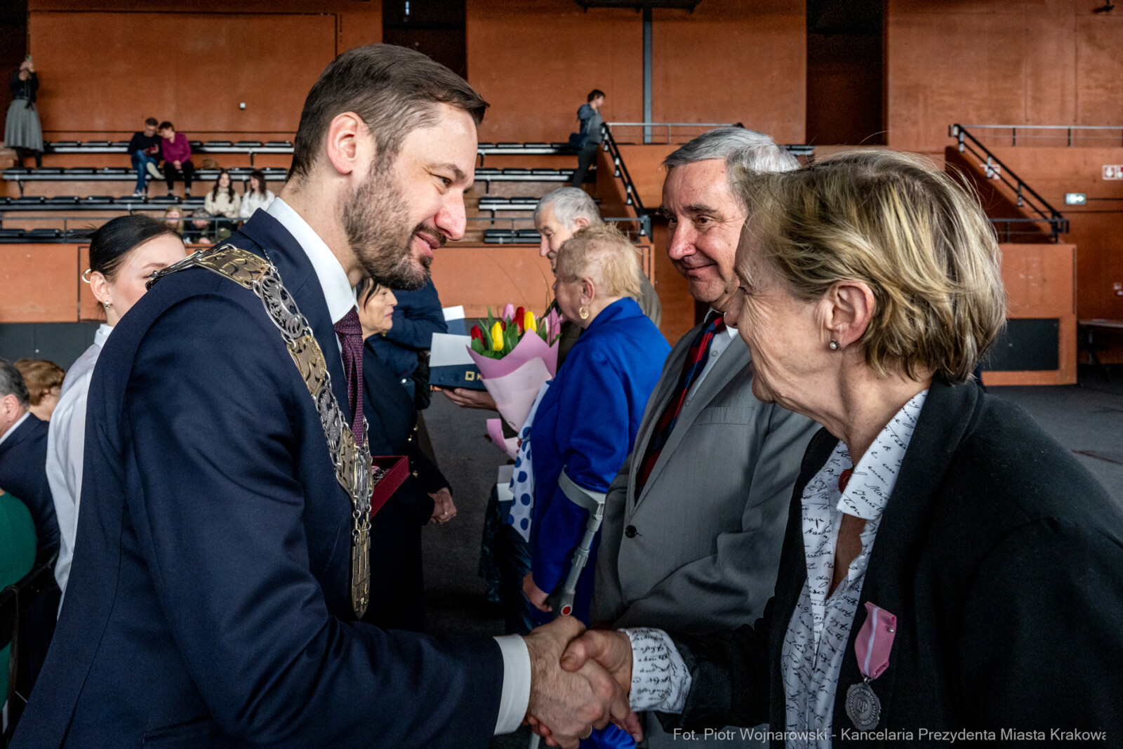 Miszalski, medale, seniorzy, Długoletnie Pożycie Małżeńskie, zdjęcia  Autor: Piotr Wojnarowski