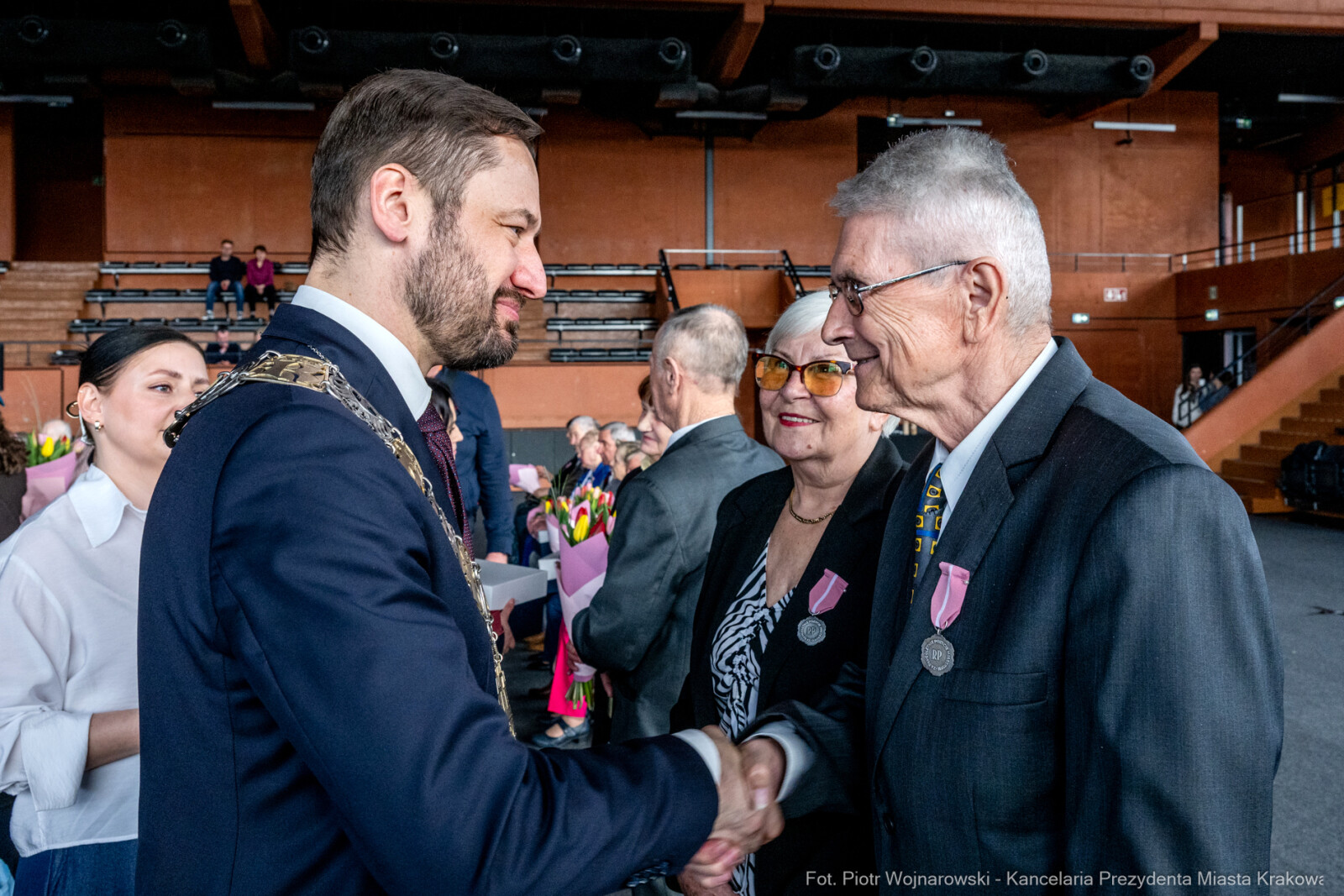 Miszalski, medale, seniorzy, Długoletnie Pożycie Małżeńskie, zdjęcia  Autor: Piotr Wojnarowski