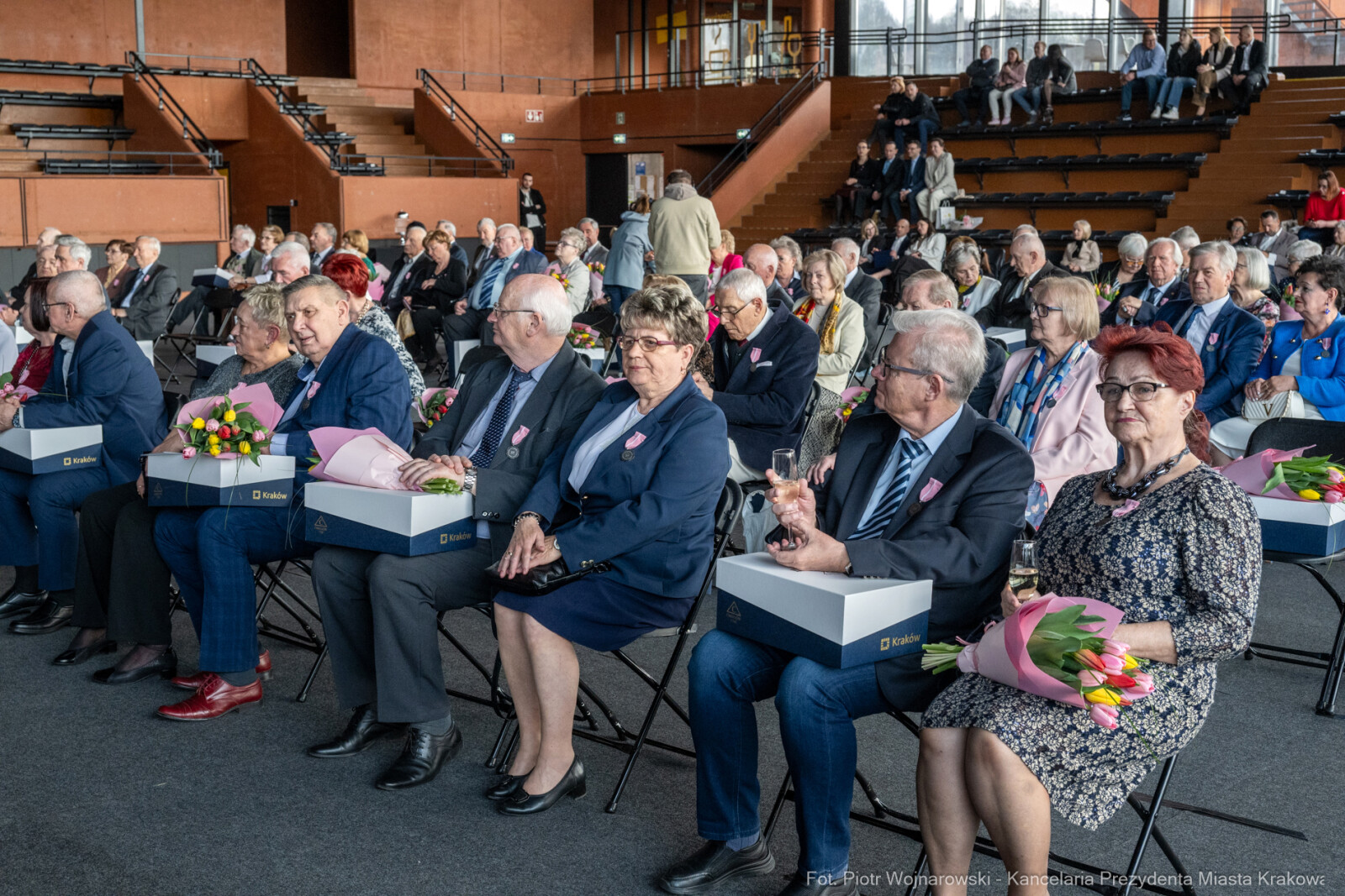 Miszalski, medale, seniorzy, Długoletnie Pożycie Małżeńskie, zdjęcia  Autor: Piotr Wojnarowski