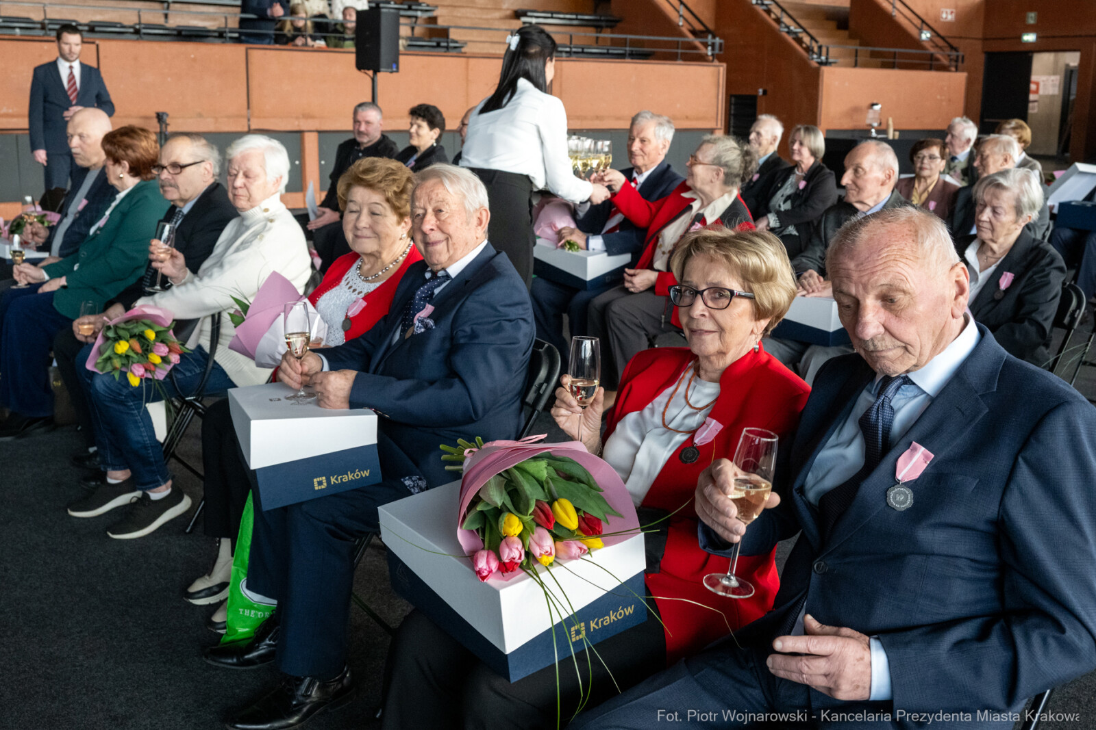 Miszalski, medale, seniorzy, Długoletnie Pożycie Małżeńskie, zdjęcia  Autor: Piotr Wojnarowski