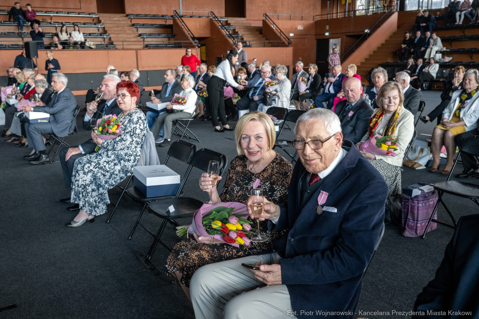 Miszalski, medale, seniorzy, Długoletnie Pożycie Małżeńskie, zdjęcia  Autor: Piotr Wojnarowski