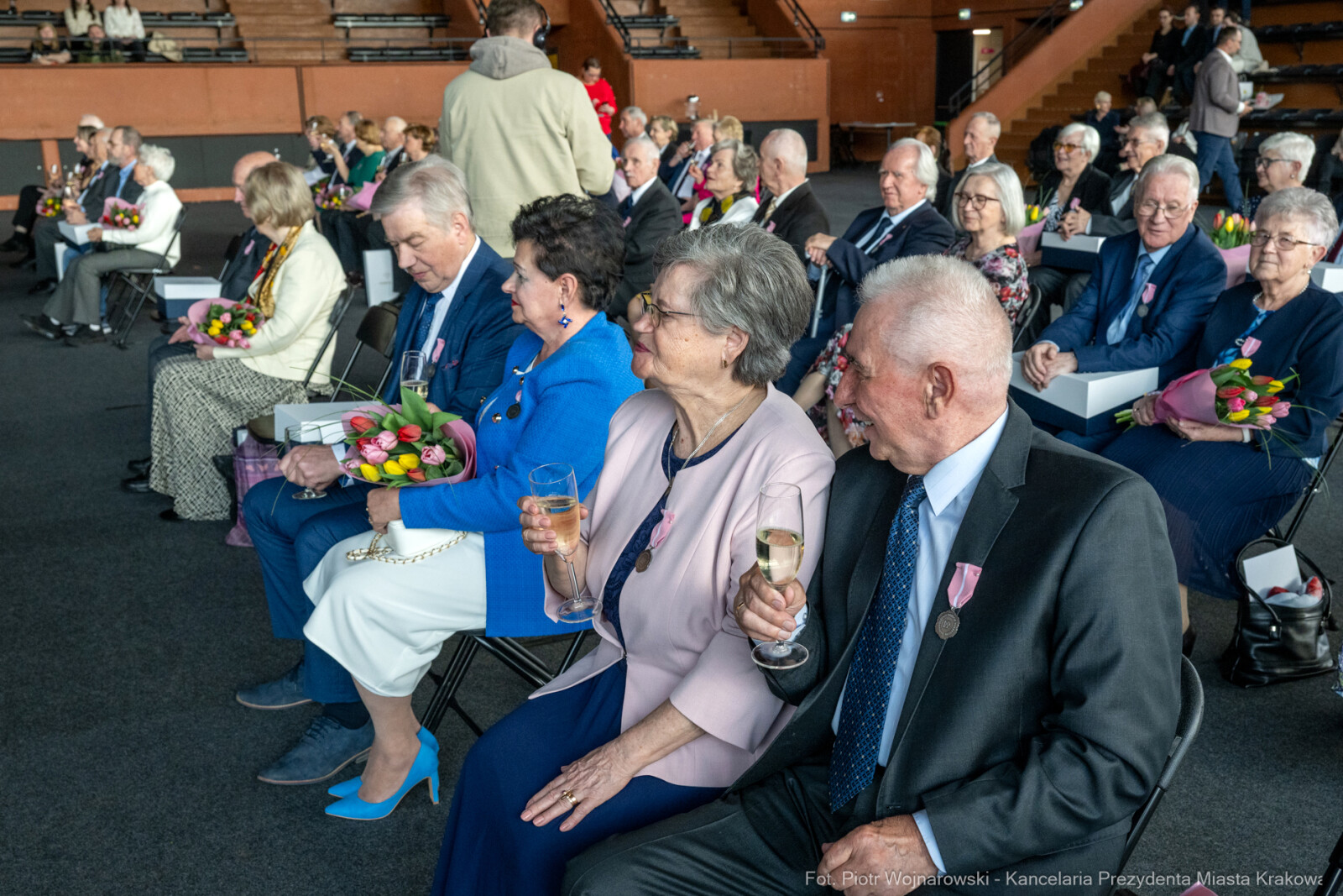 Miszalski, medale, seniorzy, Długoletnie Pożycie Małżeńskie, zdjęcia  Autor: Piotr Wojnarowski
