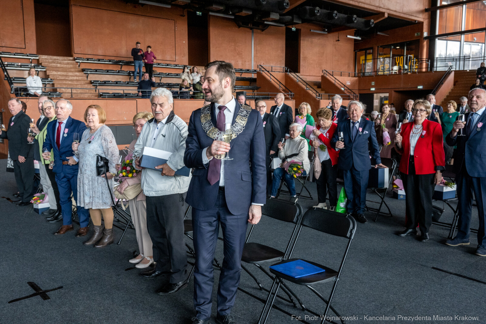 Miszalski, medale, seniorzy, Długoletnie Pożycie Małżeńskie, zdjęcia  Autor: Piotr Wojnarowski