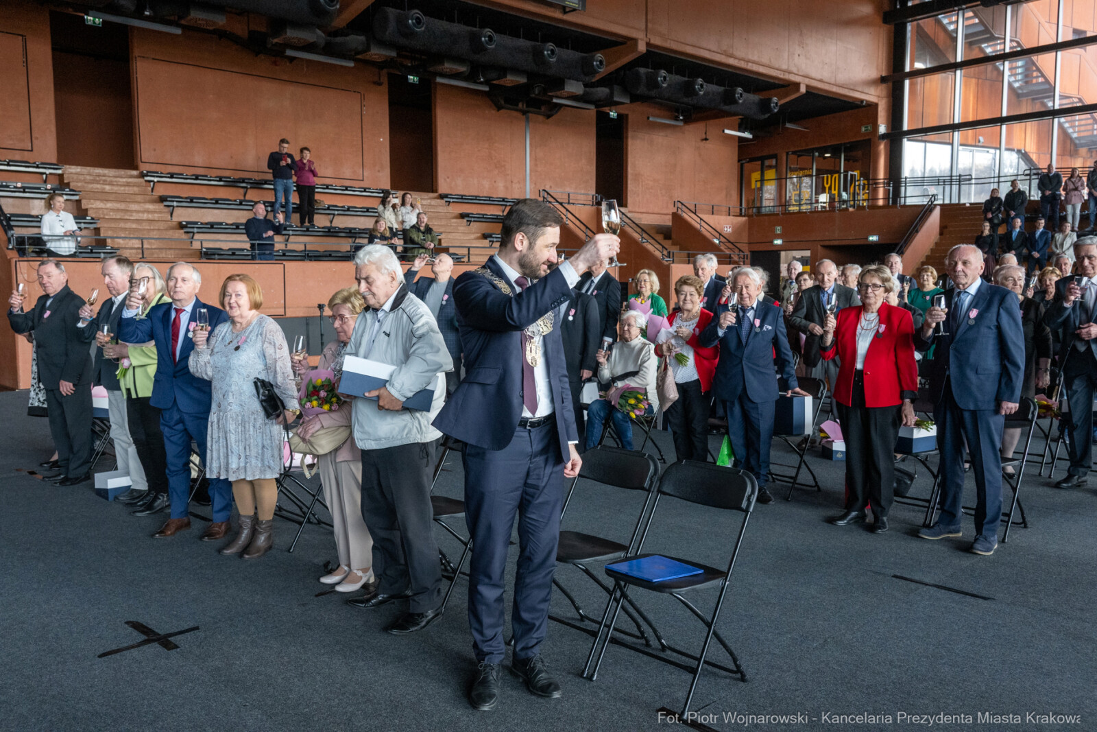 Miszalski, medale, seniorzy, Długoletnie Pożycie Małżeńskie, zdjęcia  Autor: Piotr Wojnarowski