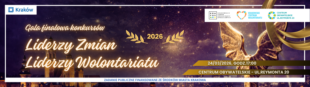 GALA LIDERÓW i Targi NGO: Święto krakowskiej aktywności już 24 marca!