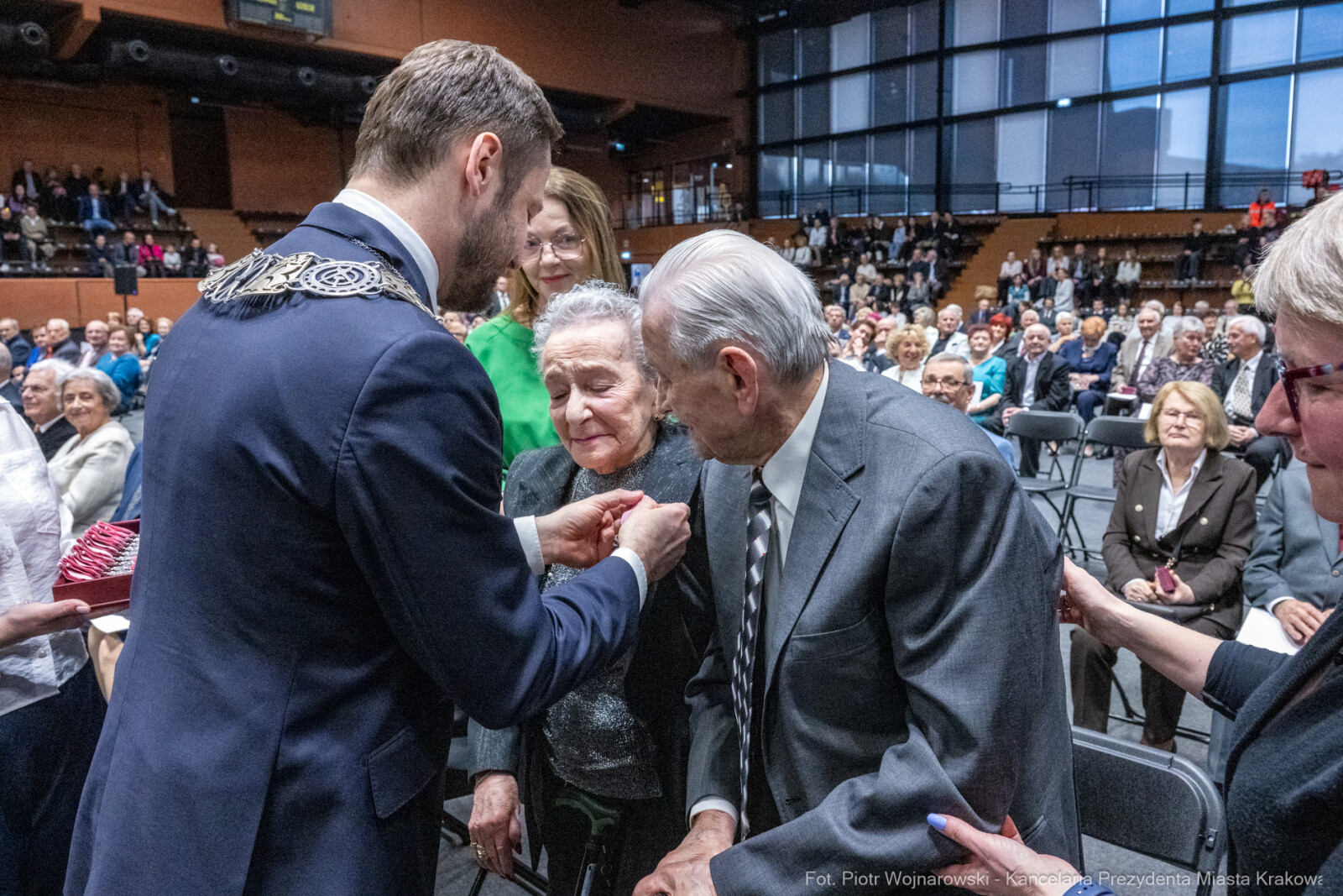 Miszalski, medale, seniorzy, Długoletnie Pożycie Małżeńskie, zdjęcia  Autor: Piotr Wojnarowski