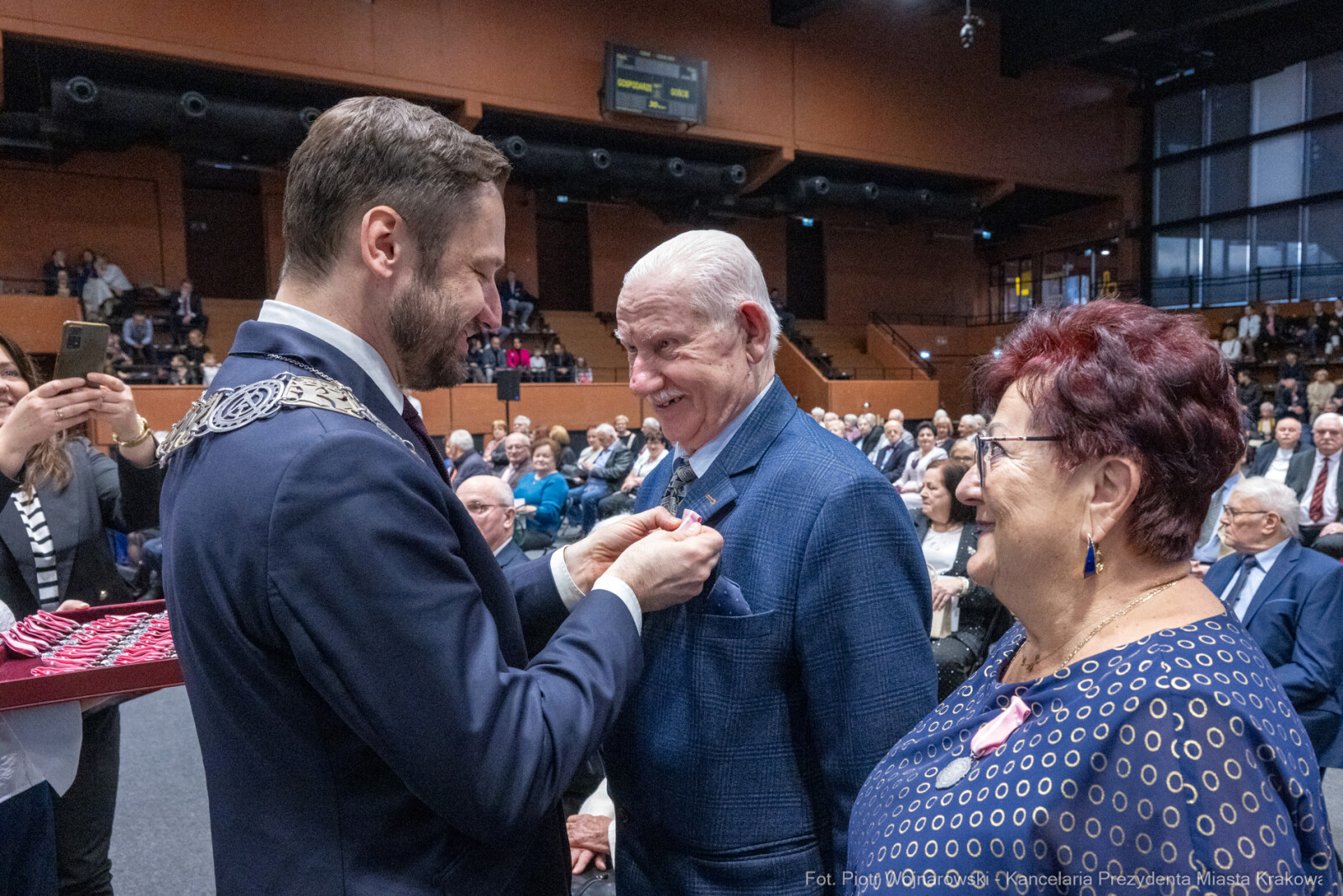 Miszalski, medale, seniorzy, Długoletnie Pożycie Małżeńskie, zdjęcia  Autor: Piotr Wojnarowski