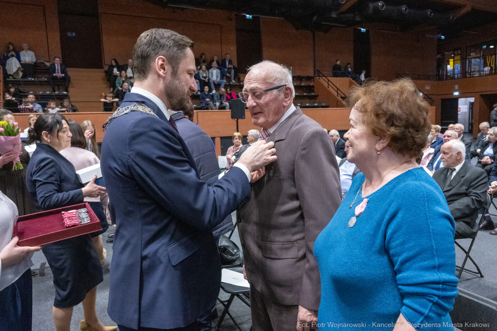 Miszalski, medale, seniorzy, Długoletnie Pożycie Małżeńskie, zdjęcia  Autor: Piotr Wojnarowski