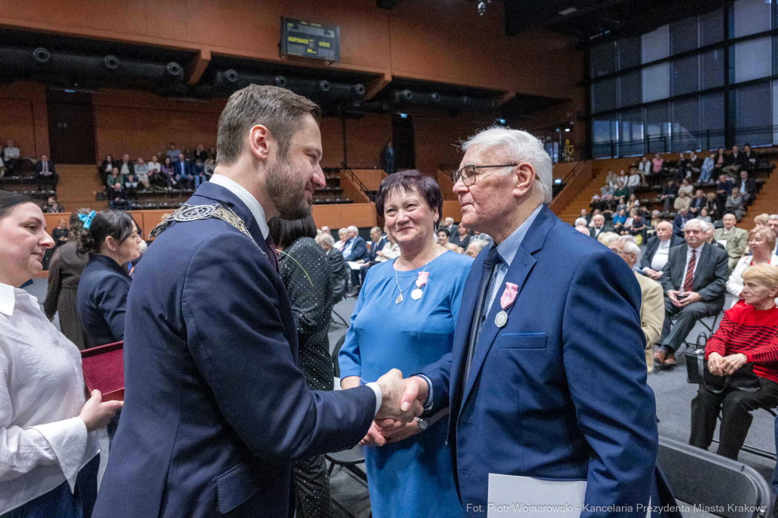 Miszalski, medale, seniorzy, Długoletnie Pożycie Małżeńskie, zdjęcia  Autor: Piotr Wojnarowski
