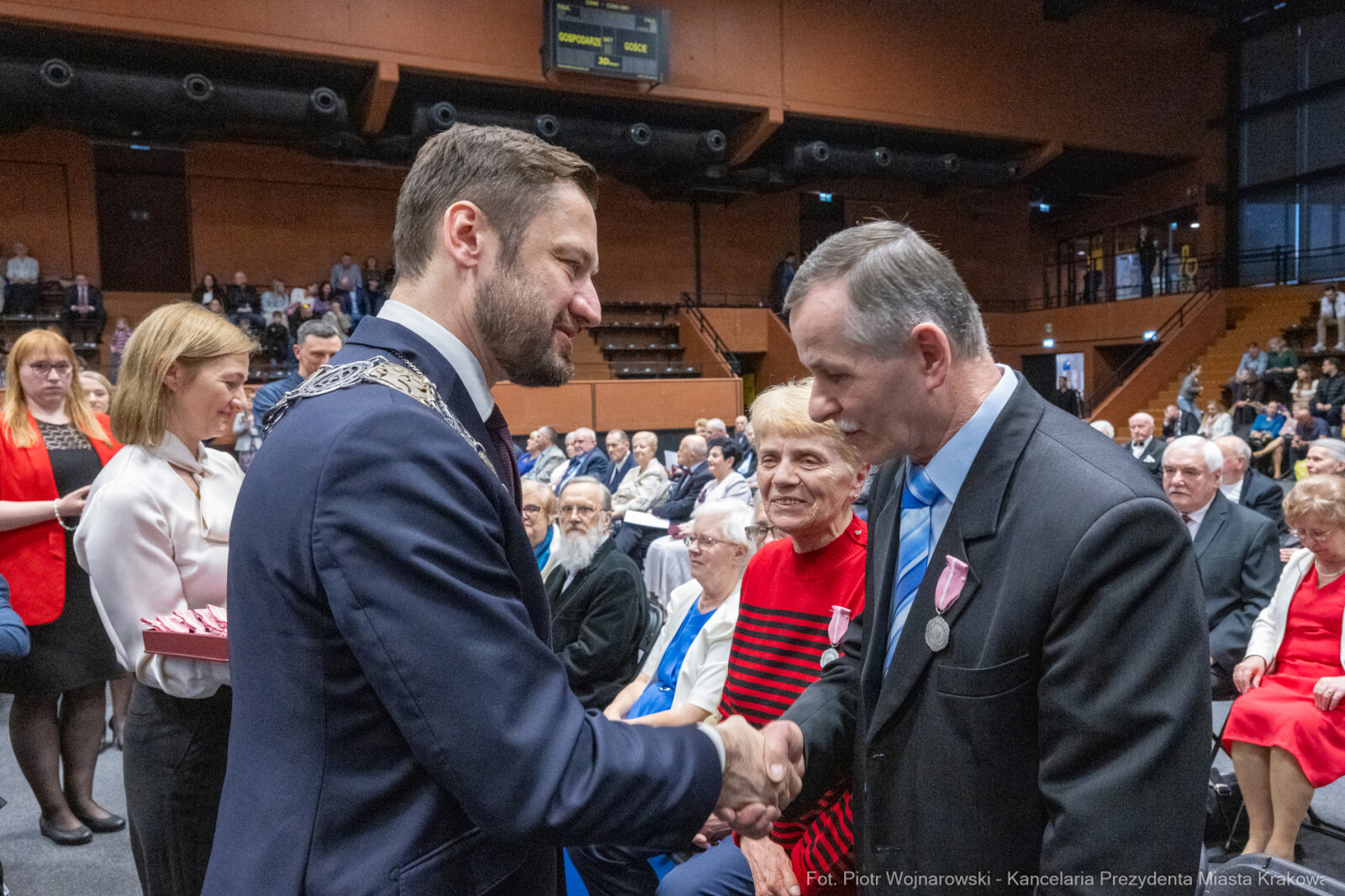 Miszalski, medale, seniorzy, Długoletnie Pożycie Małżeńskie, zdjęcia  Autor: Piotr Wojnarowski