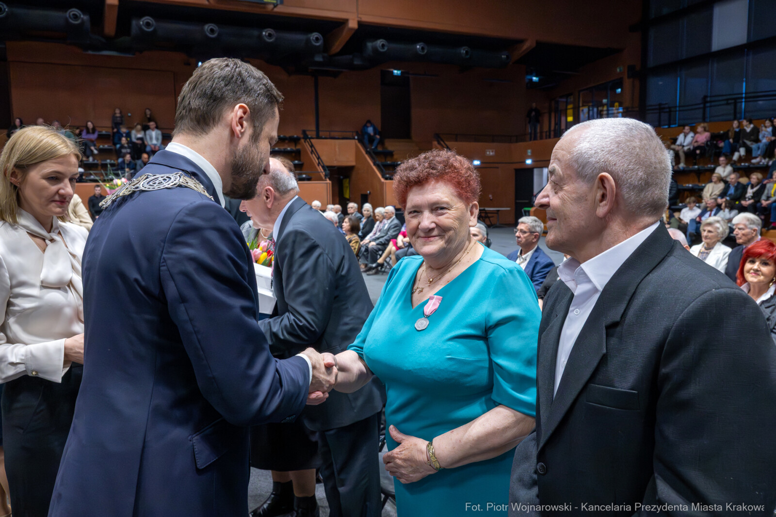 Miszalski, medale, seniorzy, Długoletnie Pożycie Małżeńskie, zdjęcia  Autor: Piotr Wojnarowski