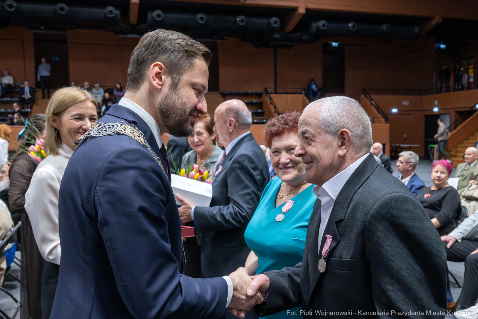 Miszalski, medale, seniorzy, Długoletnie Pożycie Małżeńskie, zdjęcia  Autor: Piotr Wojnarowski