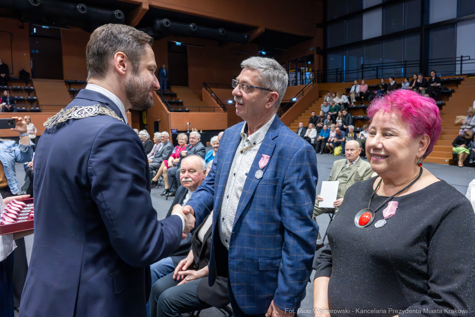 Miszalski, medale, seniorzy, Długoletnie Pożycie Małżeńskie, zdjęcia  Autor: Piotr Wojnarowski