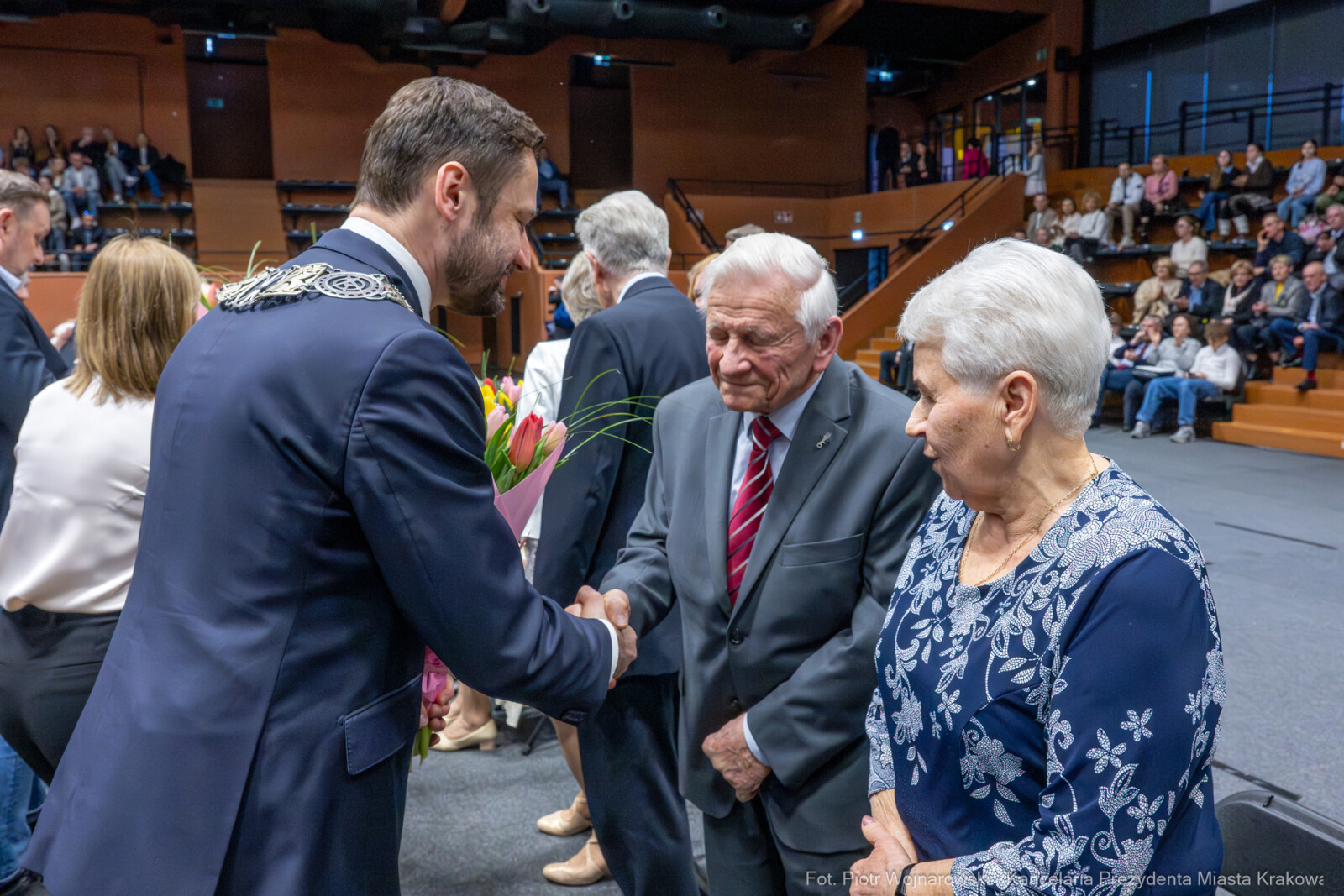 Miszalski, medale, seniorzy, Długoletnie Pożycie Małżeńskie, zdjęcia  Autor: Piotr Wojnarowski