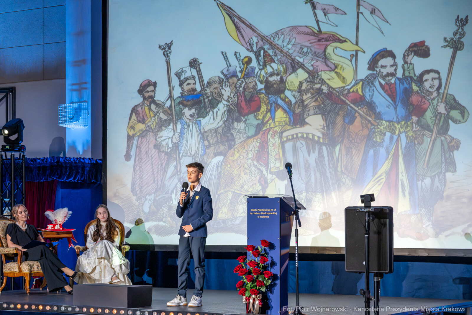 Miszalski, SP 14, Modrzejewska, sztandar, Chamielec, Baładyga, Pogoda-Tota, Murzyn, Pasek, zdjęcia  Autor: Piotr Wojnarowski