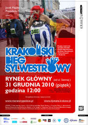 Krakowski Bieg Sylwestrowy plakat 