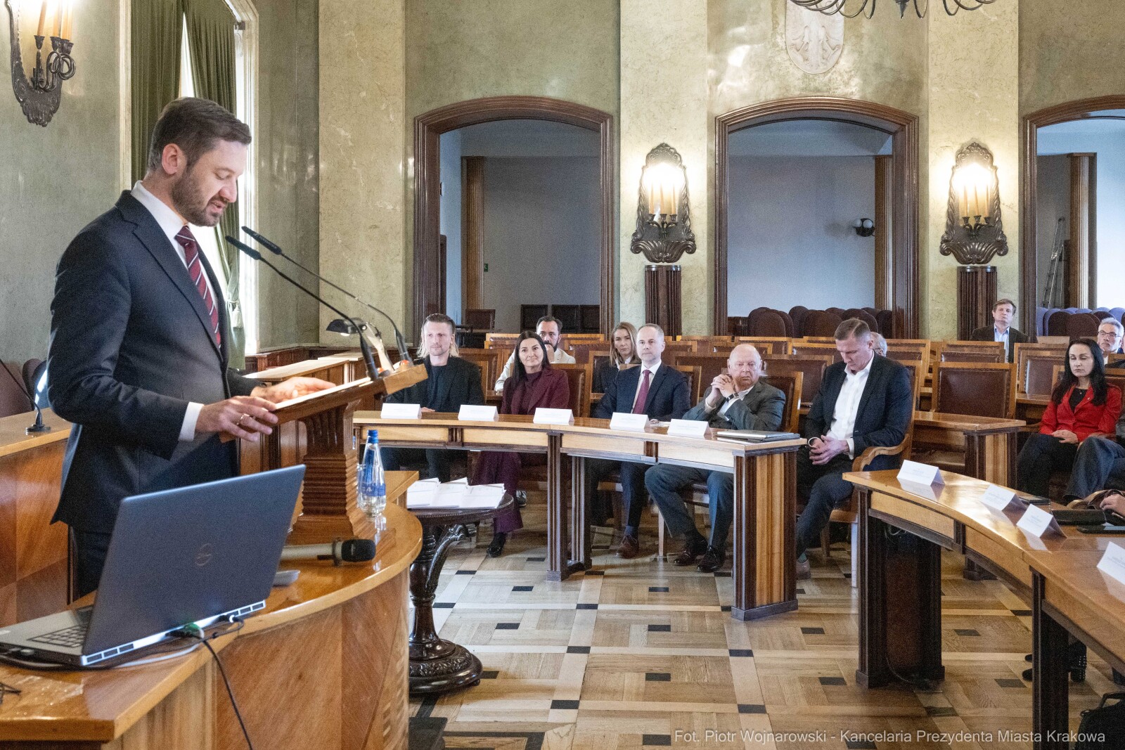 Miszalski, Mazur, Krakowska Rada Przedsiębiorczości, wręczenie, akty powołania, zdjęcia  Autor: Piotr Wojnarowski