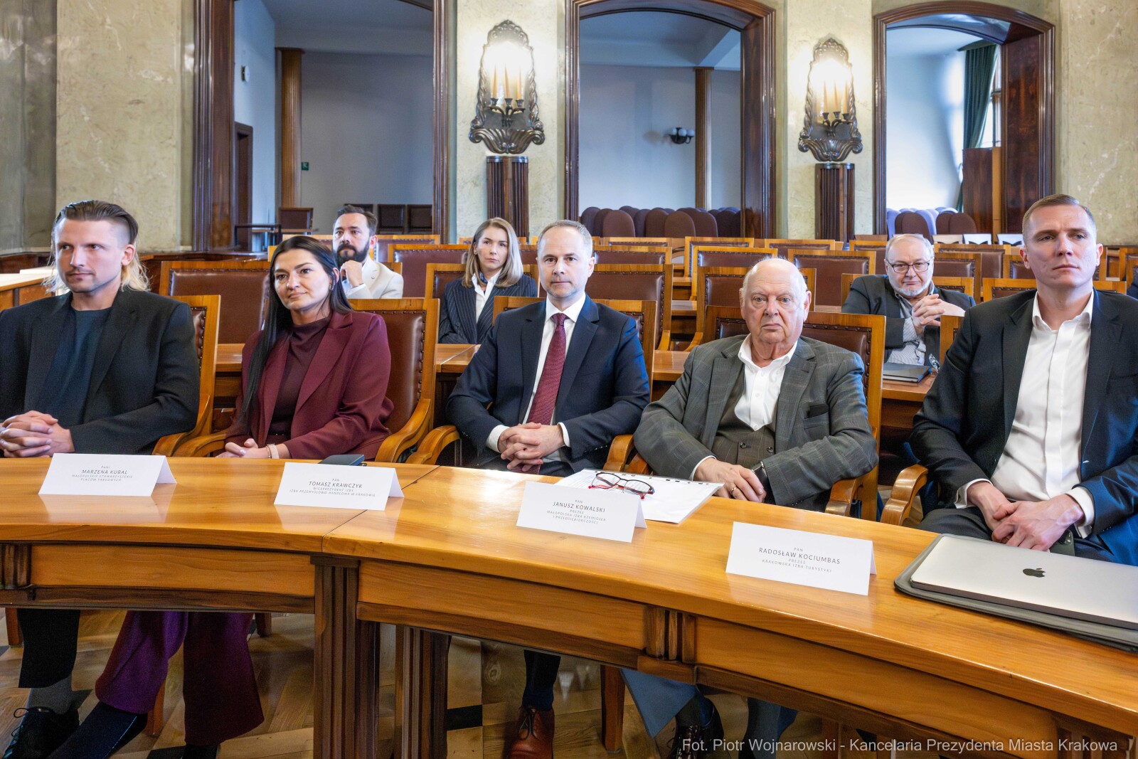 Miszalski, Mazur, Krakowska Rada Przedsiębiorczości, wręczenie, akty powołania, zdjęcia  Autor: Piotr Wojnarowski