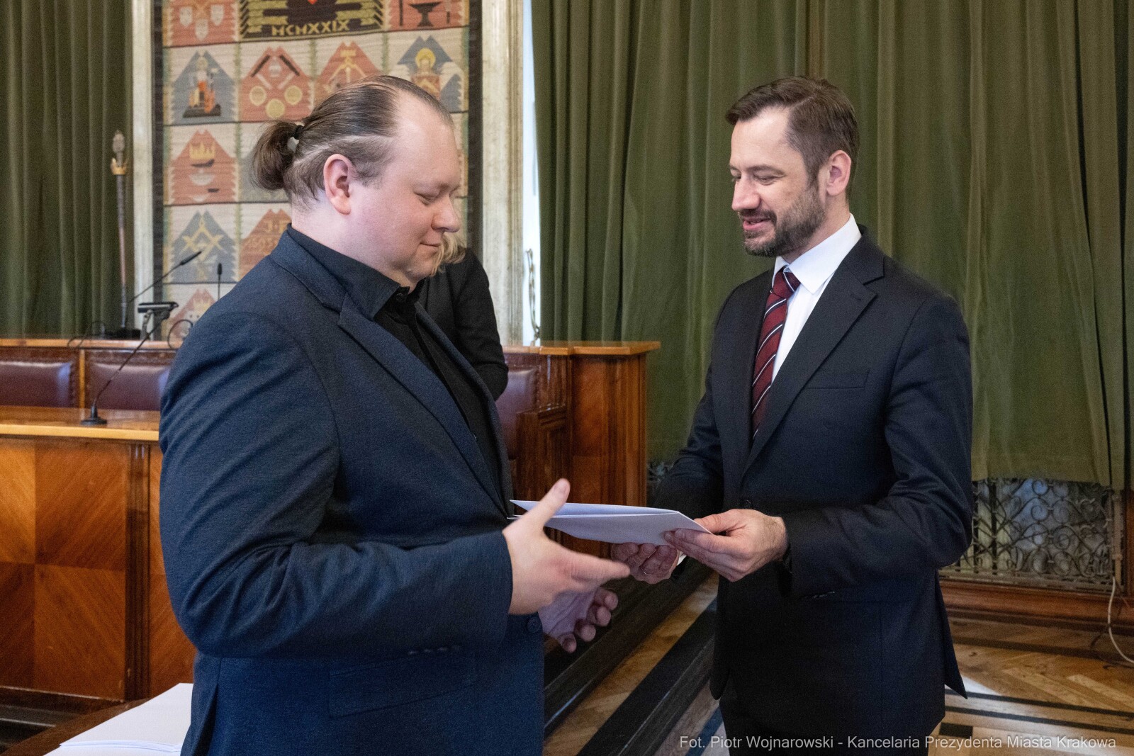 Miszalski, Mazur, Krakowska Rada Przedsiębiorczości, wręczenie, akty powołania, zdjęcia  Autor: Piotr Wojnarowski