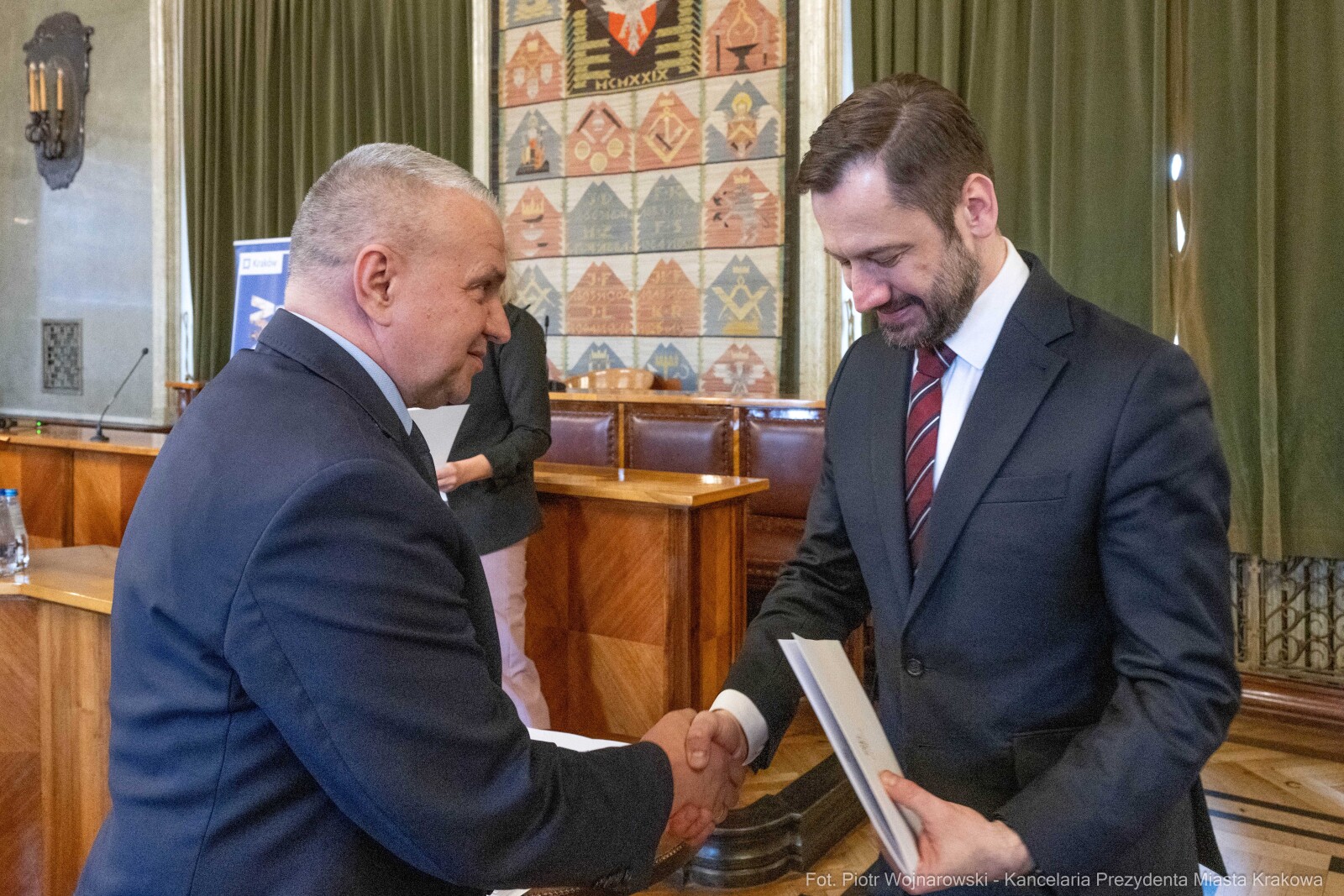 Miszalski, Mazur, Krakowska Rada Przedsiębiorczości, wręczenie, akty powołania, zdjęcia  Autor: Piotr Wojnarowski