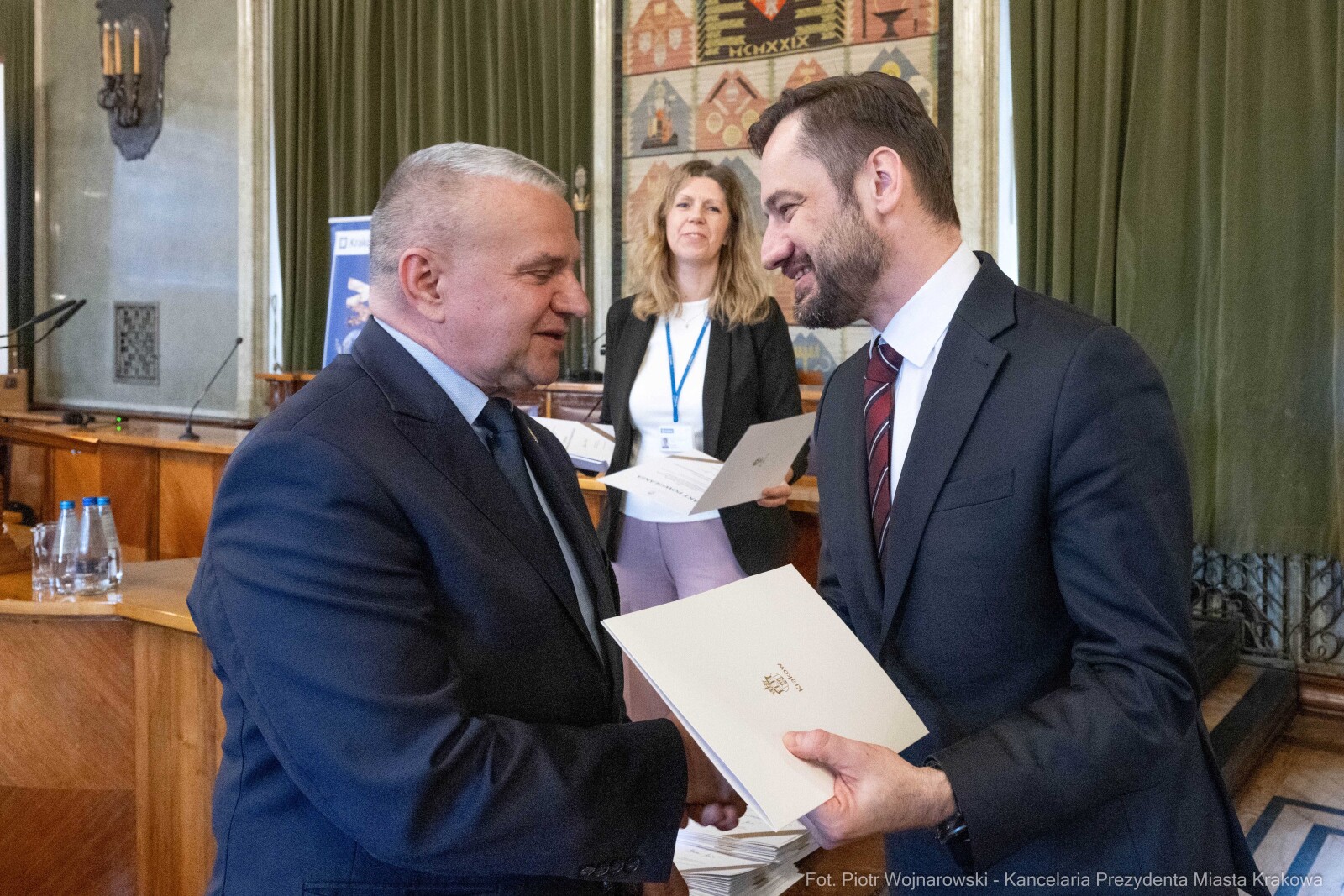 Miszalski, Mazur, Krakowska Rada Przedsiębiorczości, wręczenie, akty powołania, zdjęcia  Autor: Piotr Wojnarowski