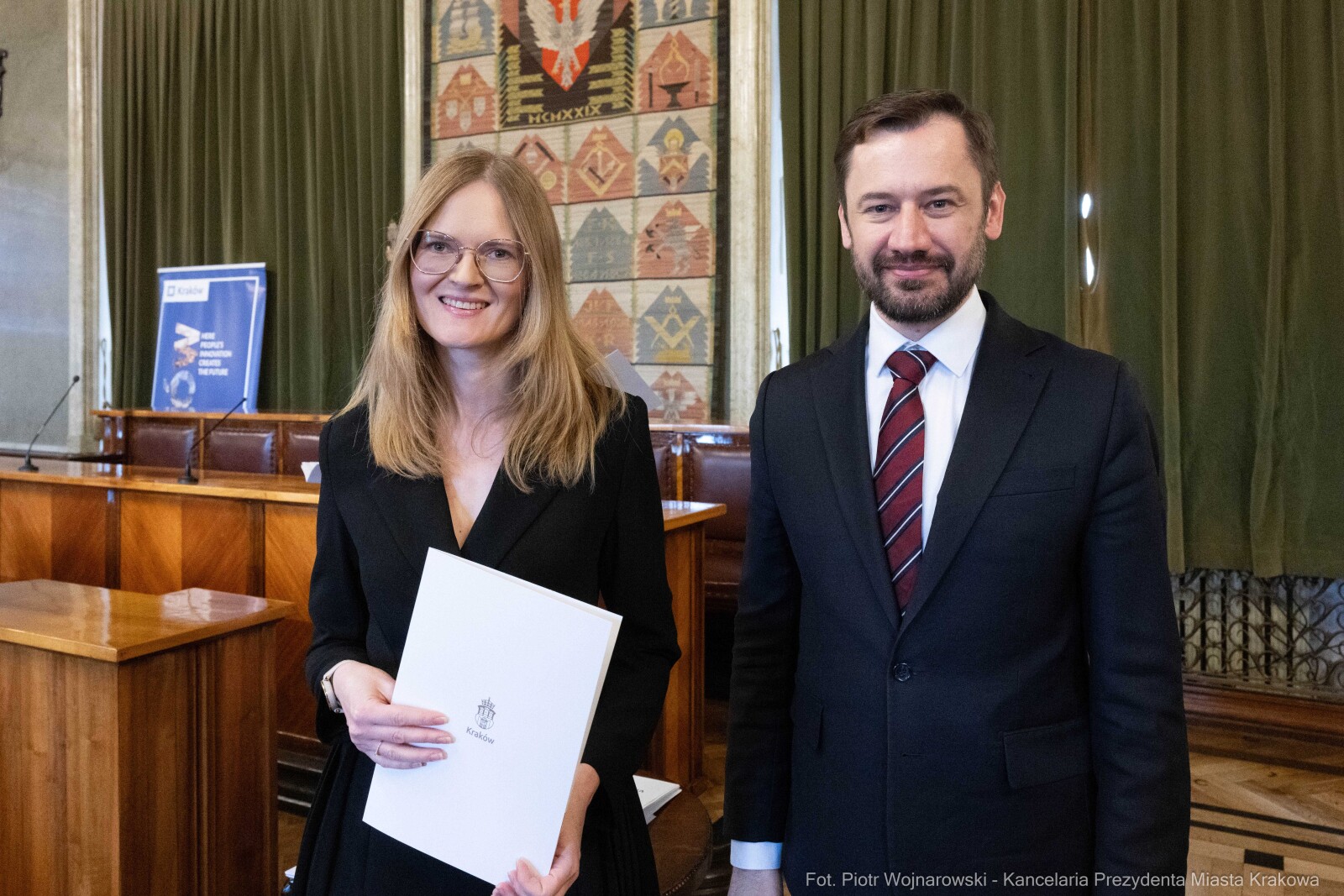 Miszalski, Mazur, Krakowska Rada Przedsiębiorczości, wręczenie, akty powołania, zdjęcia  Autor: Piotr Wojnarowski