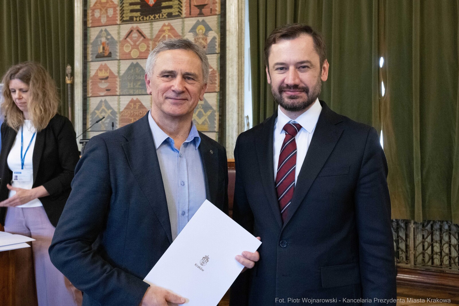 Miszalski, Mazur, Krakowska Rada Przedsiębiorczości, wręczenie, akty powołania, zdjęcia  Autor: Piotr Wojnarowski