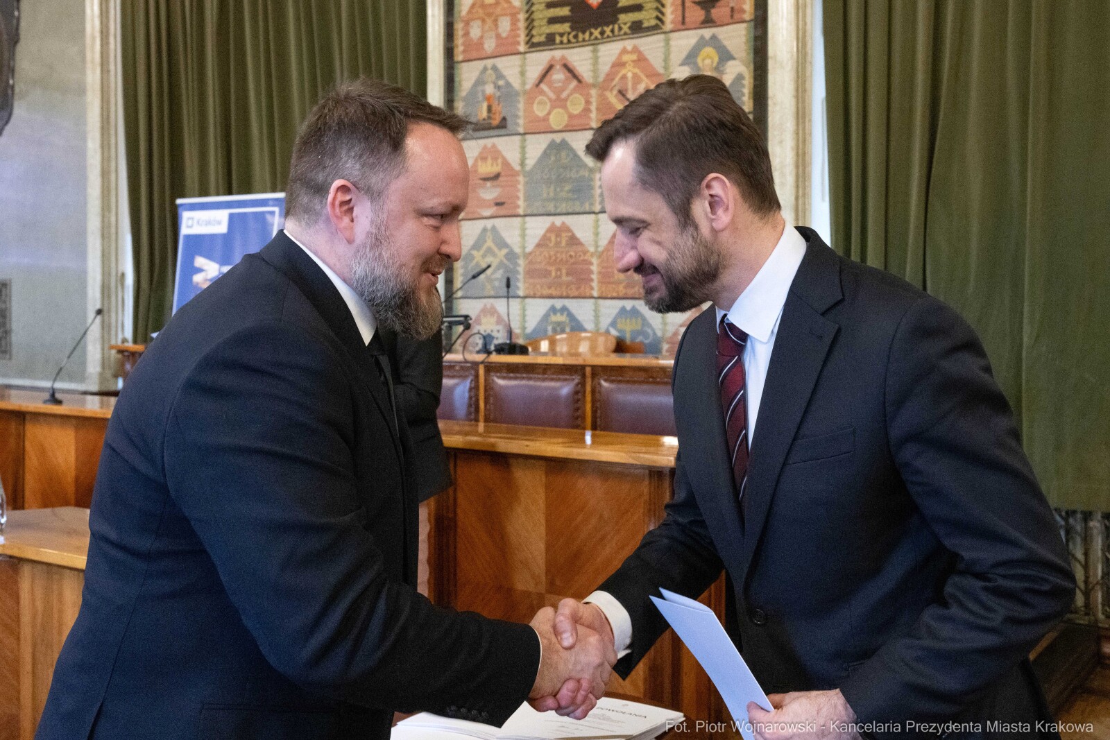 Miszalski, Mazur, Krakowska Rada Przedsiębiorczości, wręczenie, akty powołania, zdjęcia  Autor: Piotr Wojnarowski