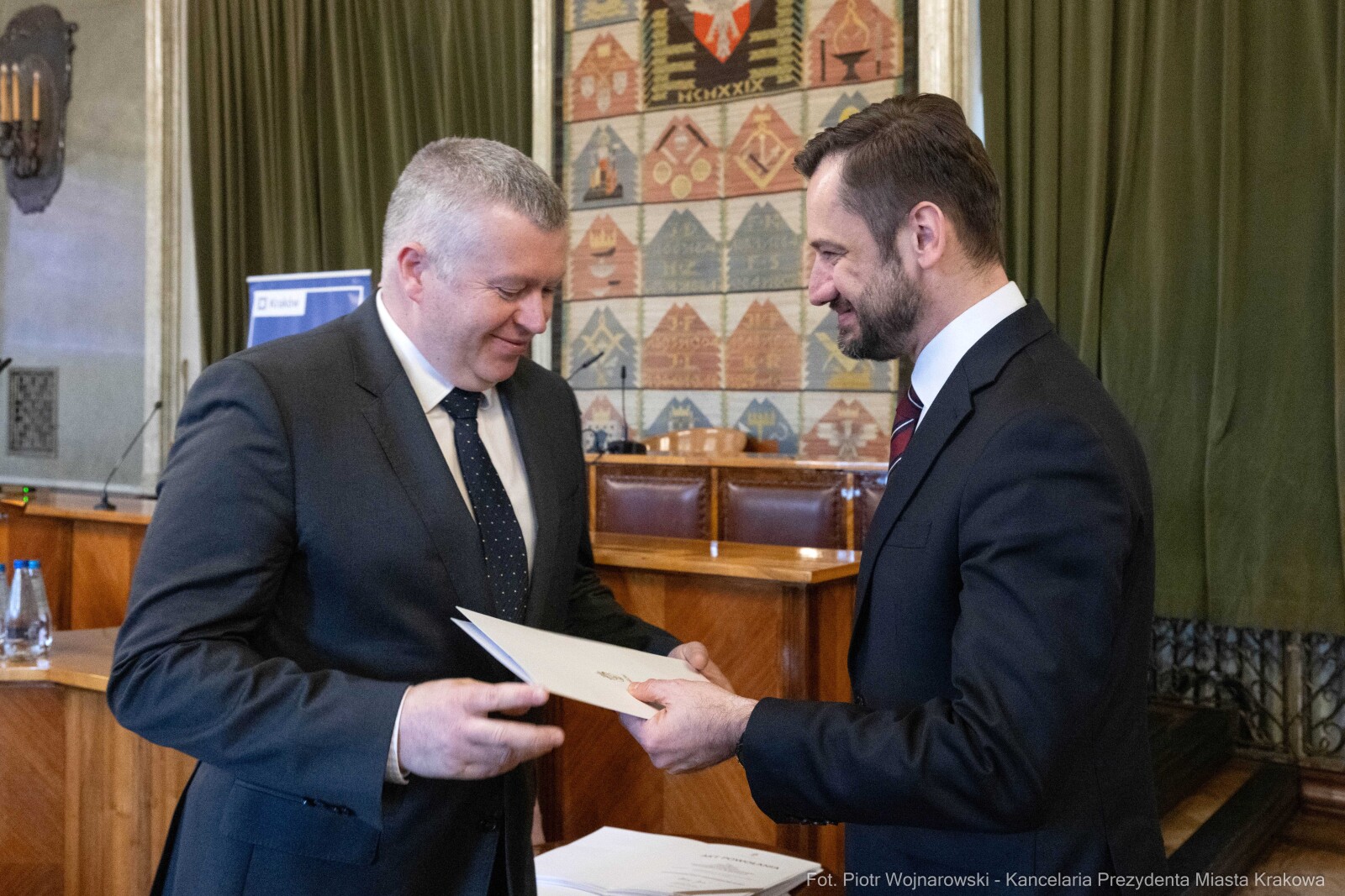 Miszalski, Mazur, Krakowska Rada Przedsiębiorczości, wręczenie, akty powołania, zdjęcia  Autor: Piotr Wojnarowski