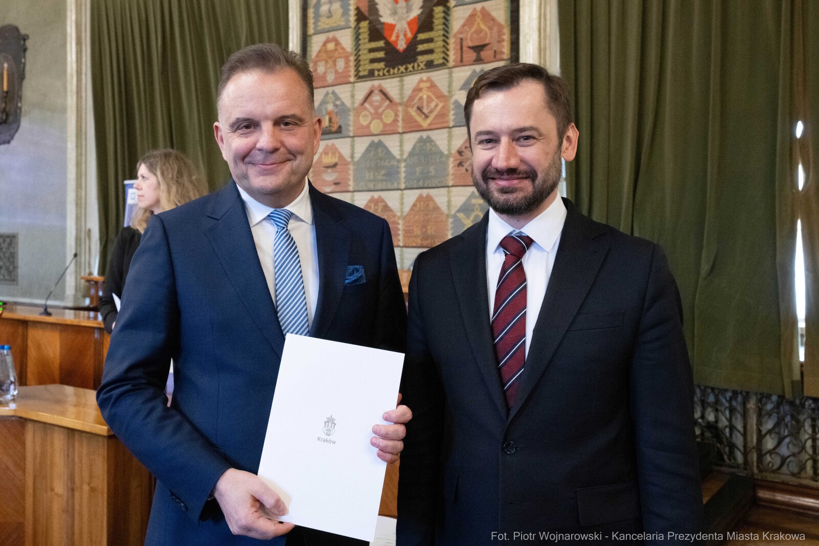 Miszalski, Mazur, Krakowska Rada Przedsiębiorczości, wręczenie, akty powołania, zdjęcia  Autor: Piotr Wojnarowski