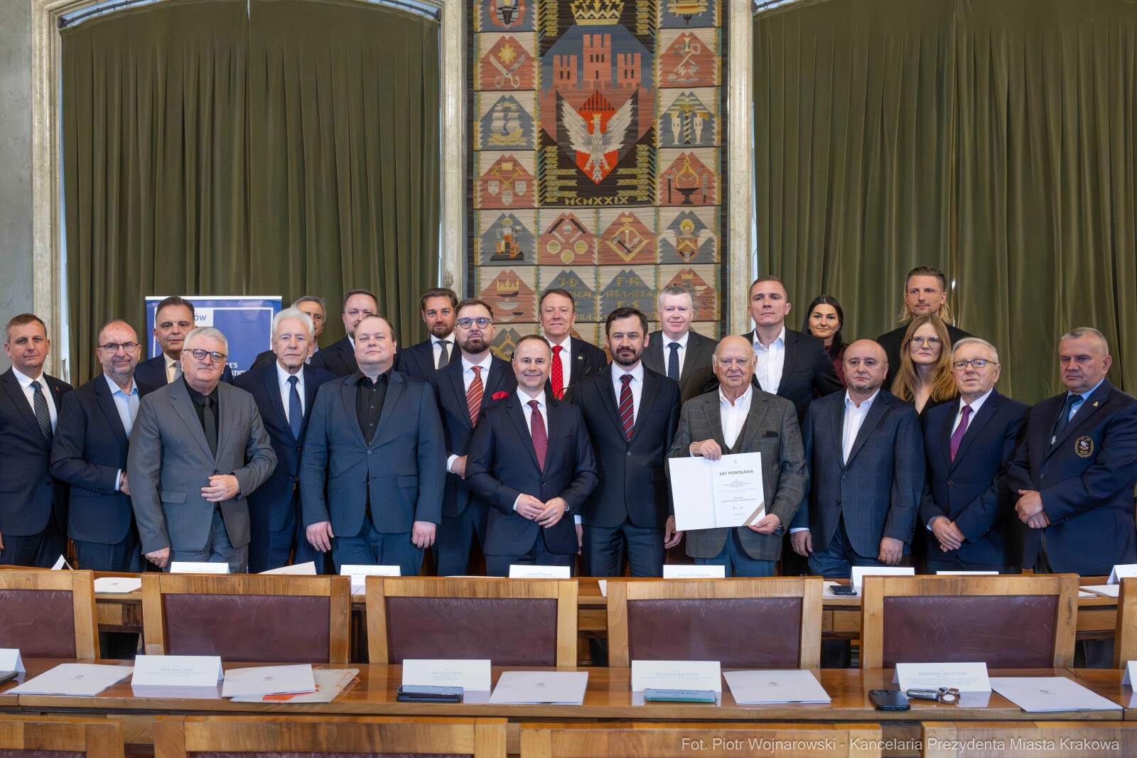 Miszalski, Mazur, Krakowska Rada Przedsiębiorczości, wręczenie, akty powołania, zdjęcia  Autor: Piotr Wojnarowski