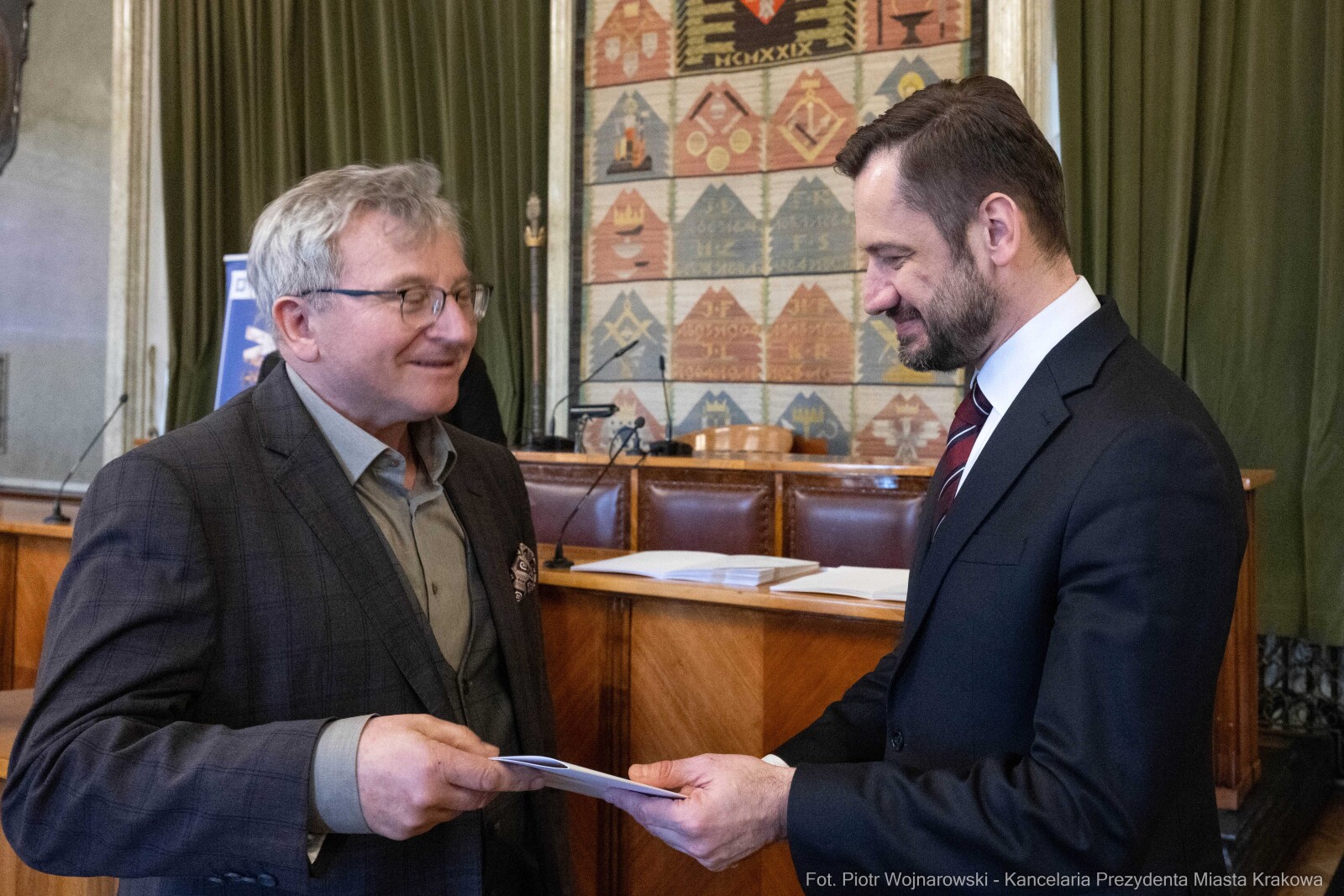 Miszalski, Mazur, Krakowska Rada Przedsiębiorczości, wręczenie, akty powołania, zdjęcia  Autor: Piotr Wojnarowski