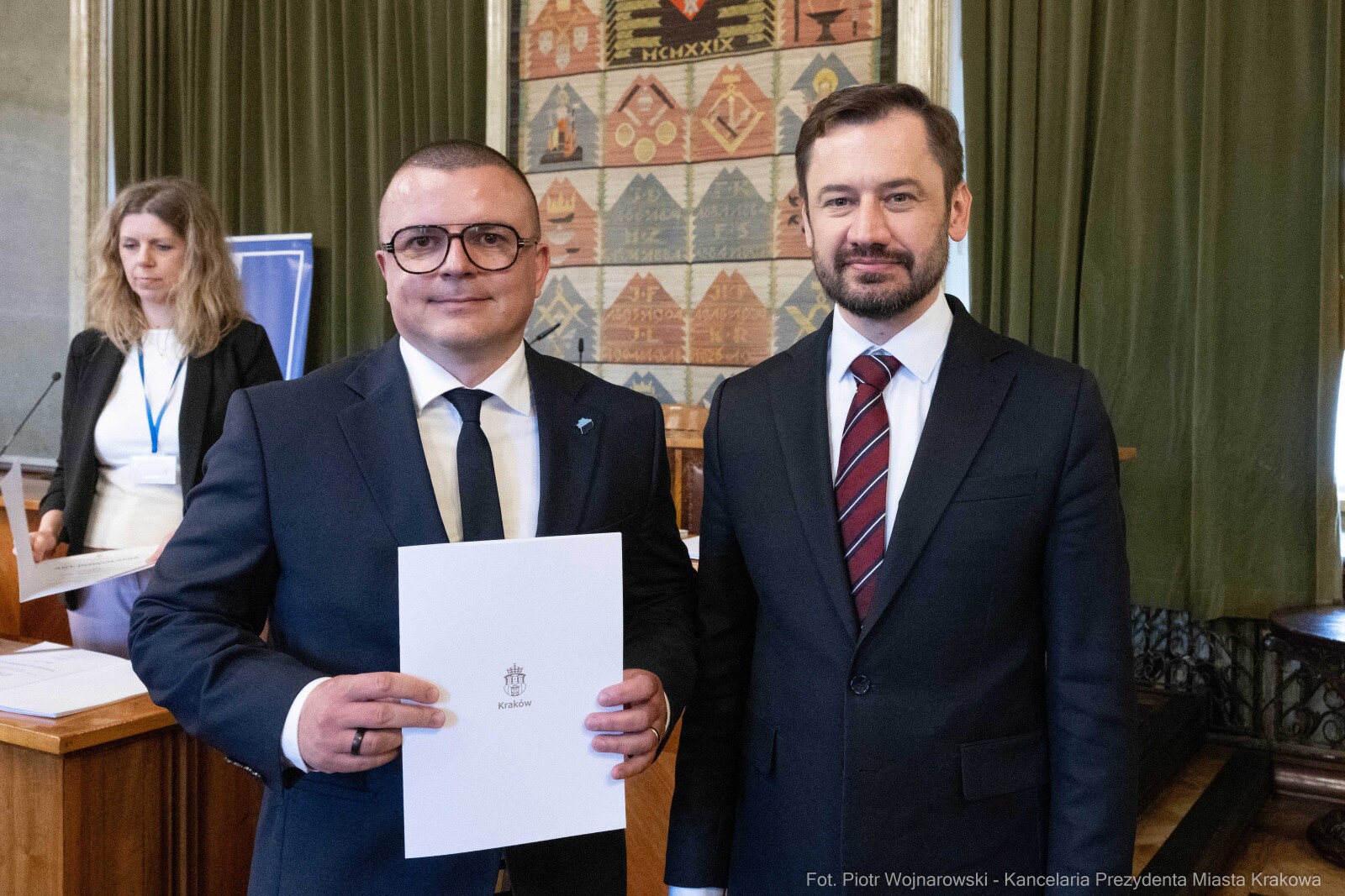 Miszalski, Mazur, Krakowska Rada Przedsiębiorczości, wręczenie, akty powołania, zdjęcia  Autor: Piotr Wojnarowski