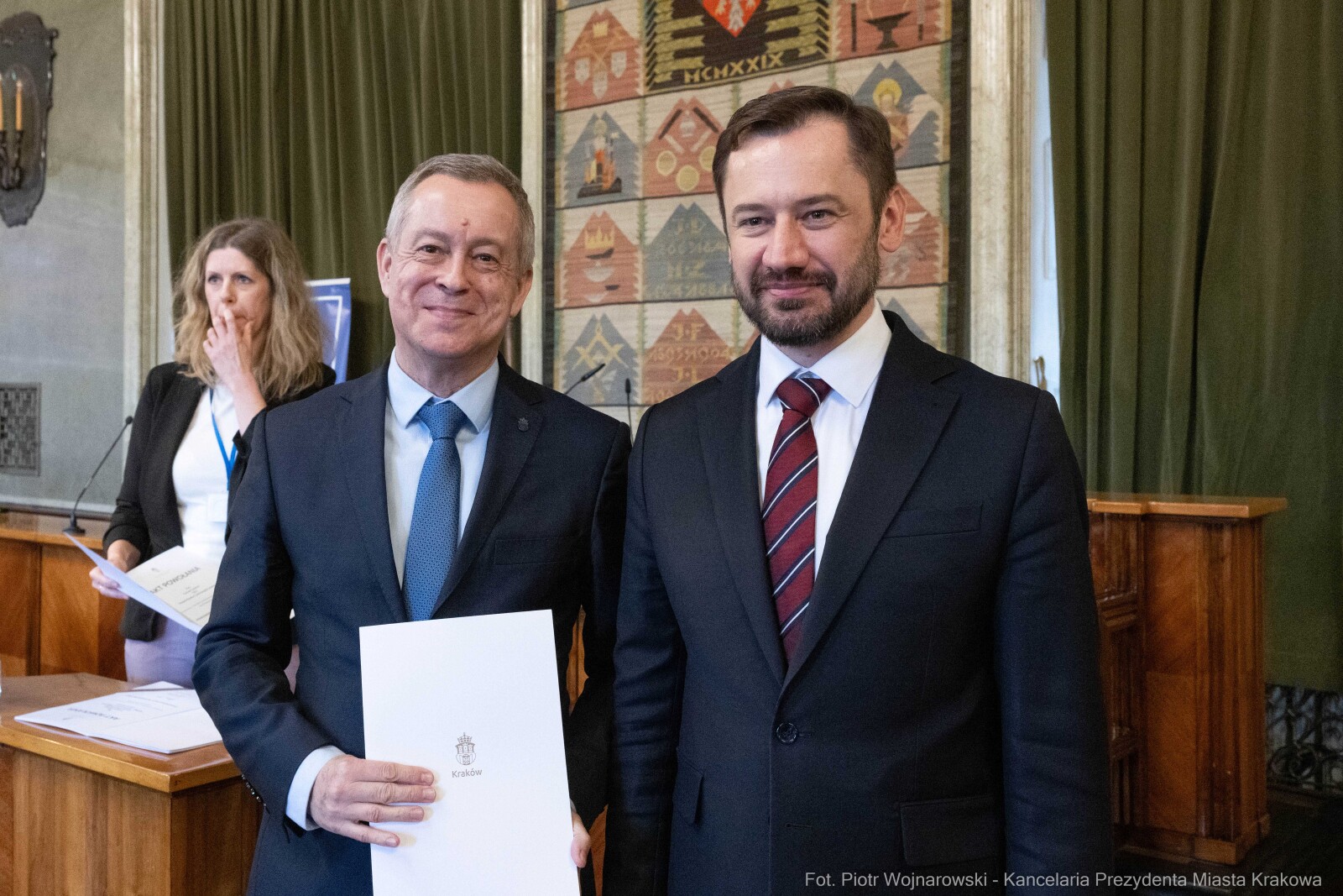 Miszalski, Mazur, Krakowska Rada Przedsiębiorczości, wręczenie, akty powołania, zdjęcia  Autor: Piotr Wojnarowski