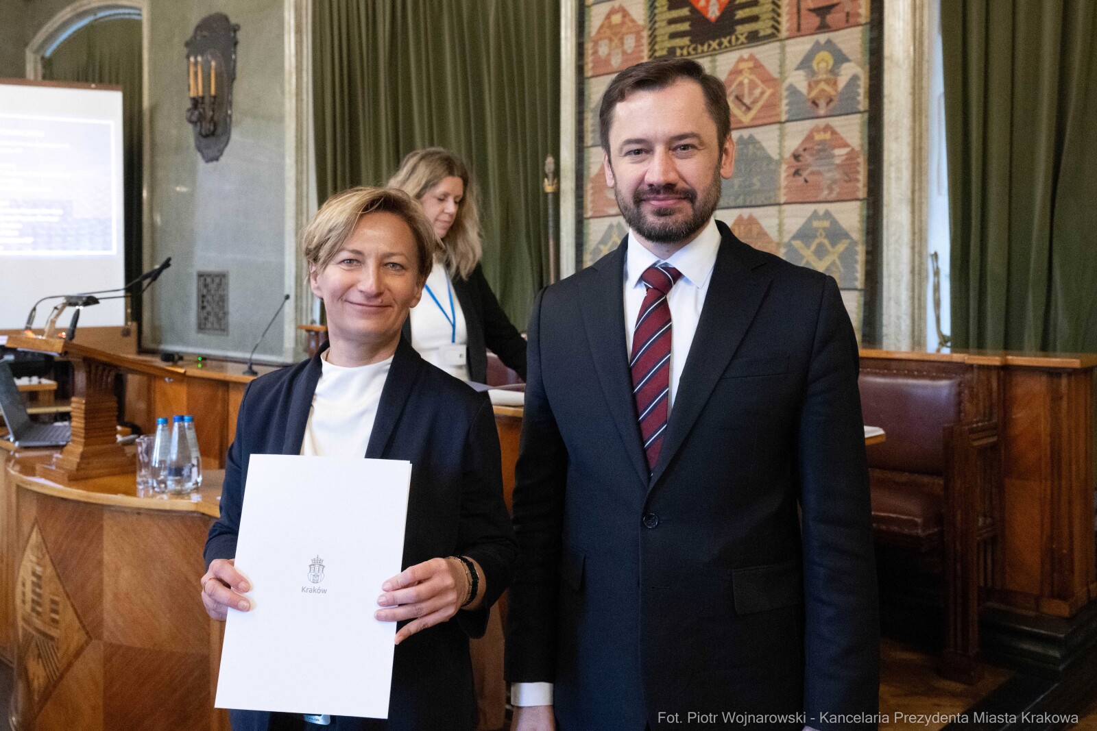 Miszalski, Mazur, Krakowska Rada Przedsiębiorczości, wręczenie, akty powołania, zdjęcia  Autor: Piotr Wojnarowski