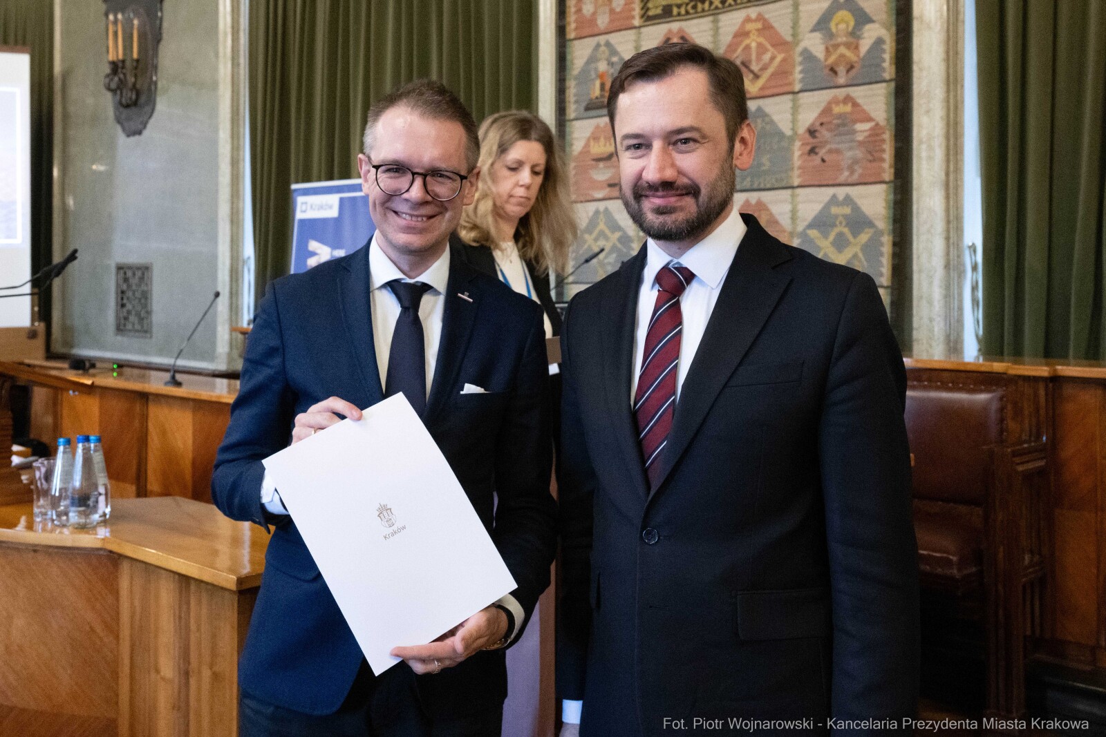 Miszalski, Mazur, Krakowska Rada Przedsiębiorczości, wręczenie, akty powołania, zdjęcia  Autor: Piotr Wojnarowski