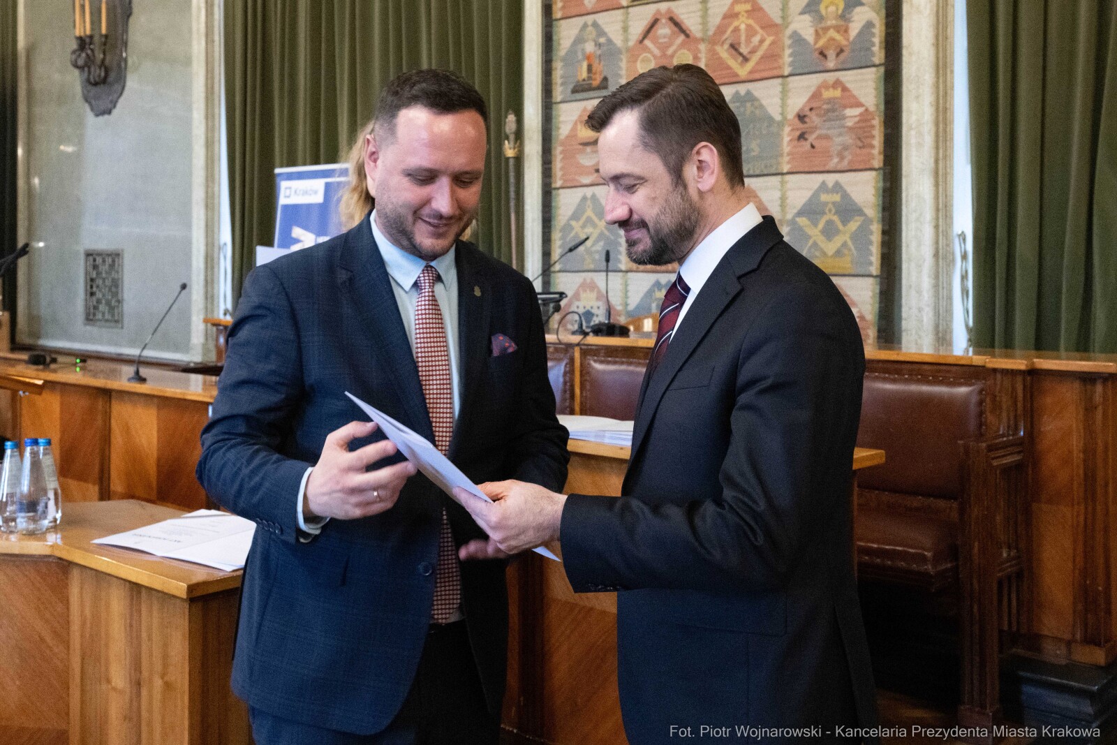 Miszalski, Mazur, Krakowska Rada Przedsiębiorczości, wręczenie, akty powołania, zdjęcia  Autor: Piotr Wojnarowski