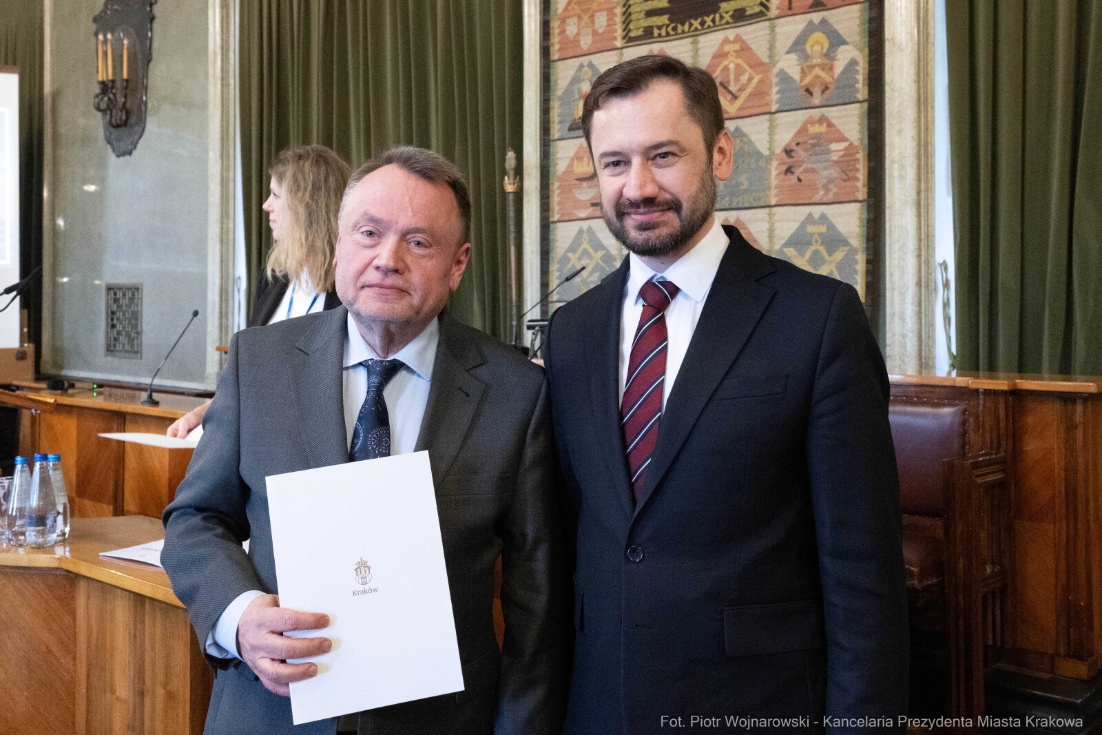 Miszalski, Mazur, Krakowska Rada Przedsiębiorczości, wręczenie, akty powołania, zdjęcia  Autor: Piotr Wojnarowski