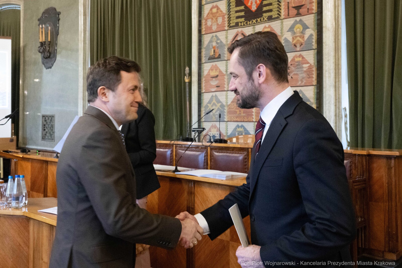 Miszalski, Mazur, Krakowska Rada Przedsiębiorczości, wręczenie, akty powołania, zdjęcia  Autor: Piotr Wojnarowski