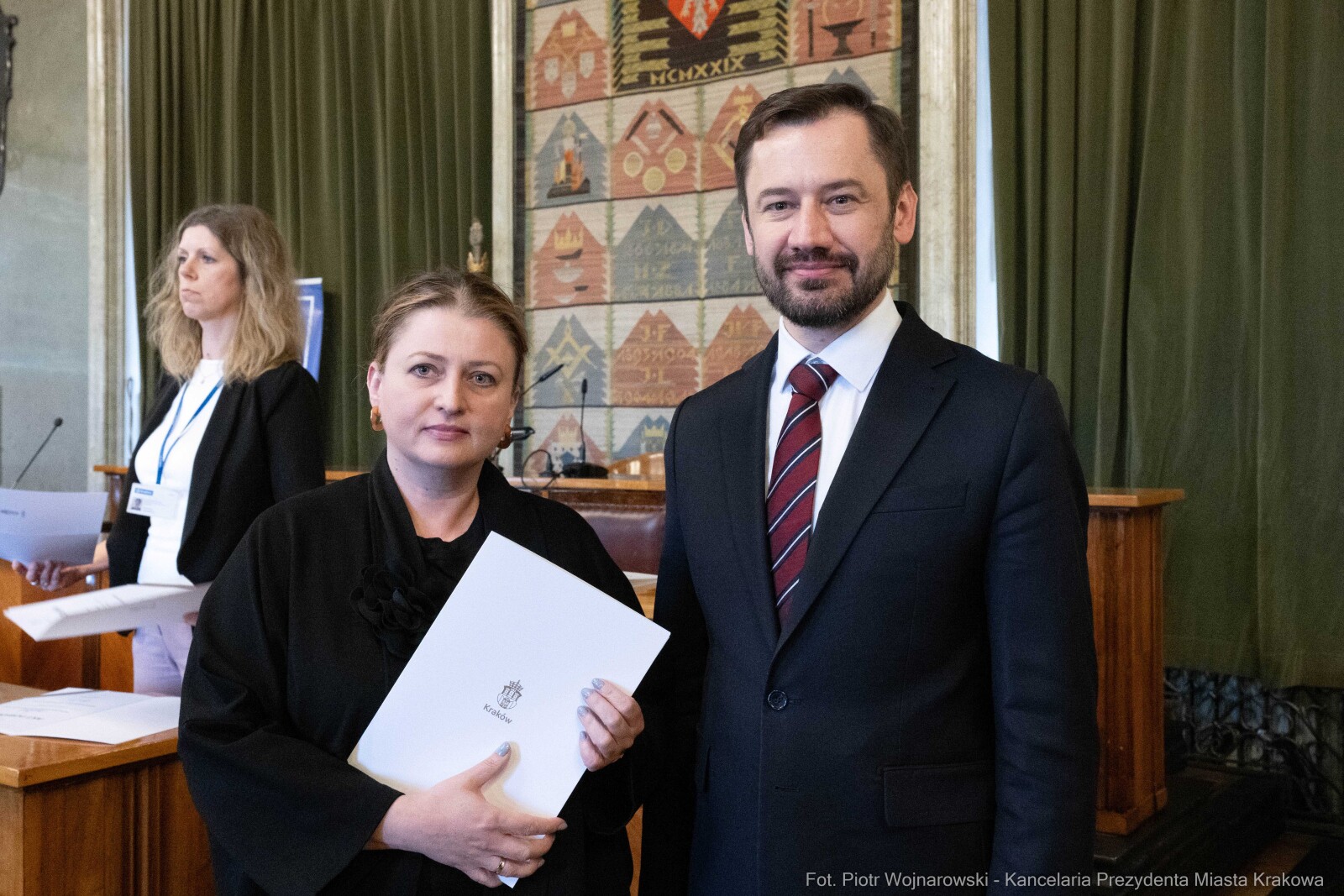 Miszalski, Mazur, Krakowska Rada Przedsiębiorczości, wręczenie, akty powołania, zdjęcia  Autor: Piotr Wojnarowski