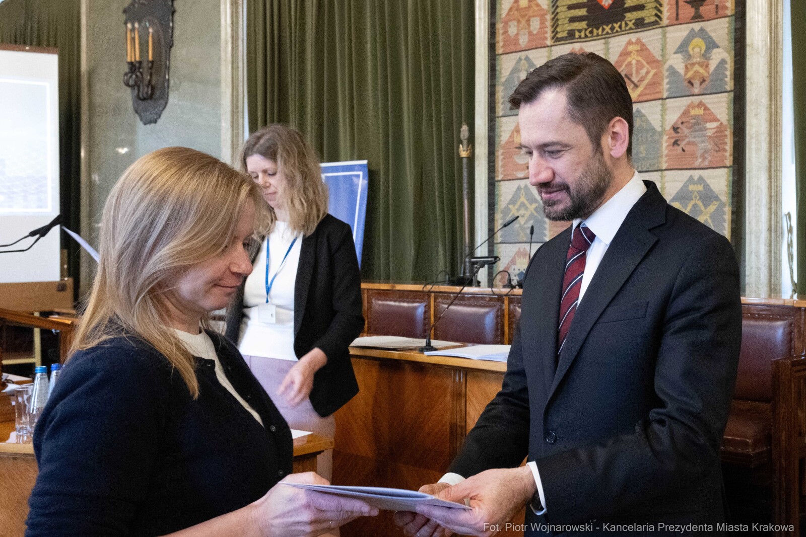 Miszalski, Mazur, Krakowska Rada Przedsiębiorczości, wręczenie, akty powołania, zdjęcia  Autor: Piotr Wojnarowski