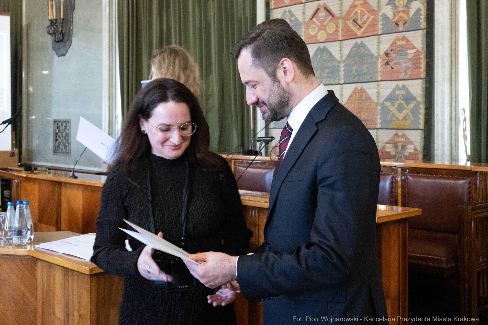 Miszalski, Mazur, Krakowska Rada Przedsiębiorczości, wręczenie, akty powołania, zdjęcia  Autor: Piotr Wojnarowski