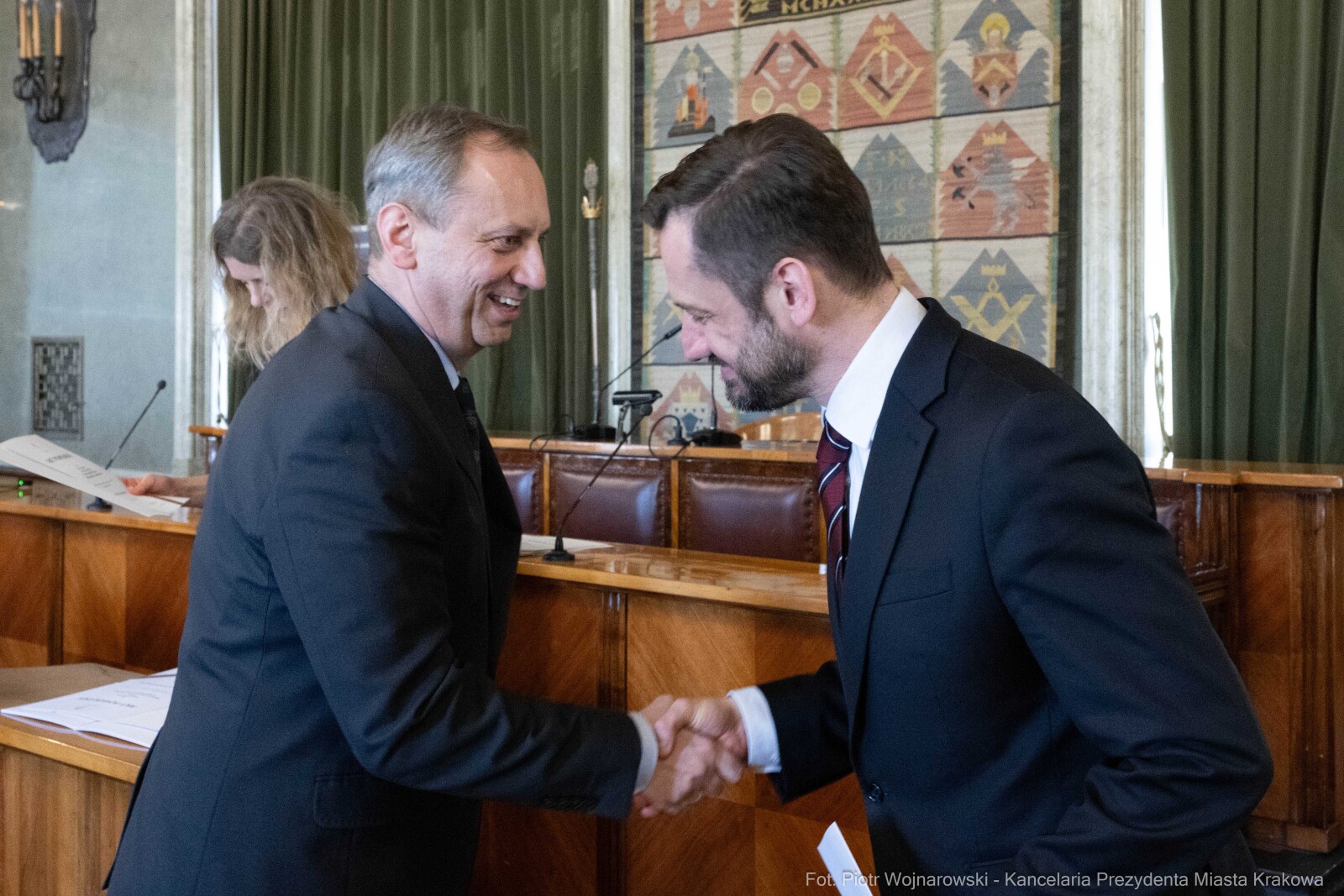 Miszalski, Mazur, Krakowska Rada Przedsiębiorczości, wręczenie, akty powołania, zdjęcia  Autor: Piotr Wojnarowski