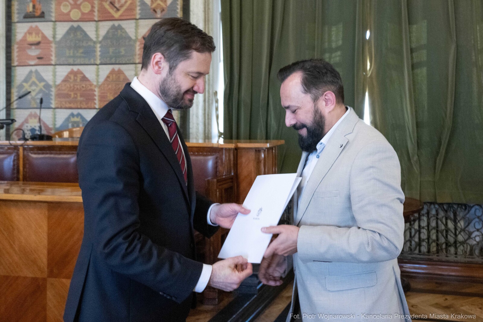 Miszalski, Mazur, Krakowska Rada Przedsiębiorczości, wręczenie, akty powołania, zdjęcia  Autor: Piotr Wojnarowski