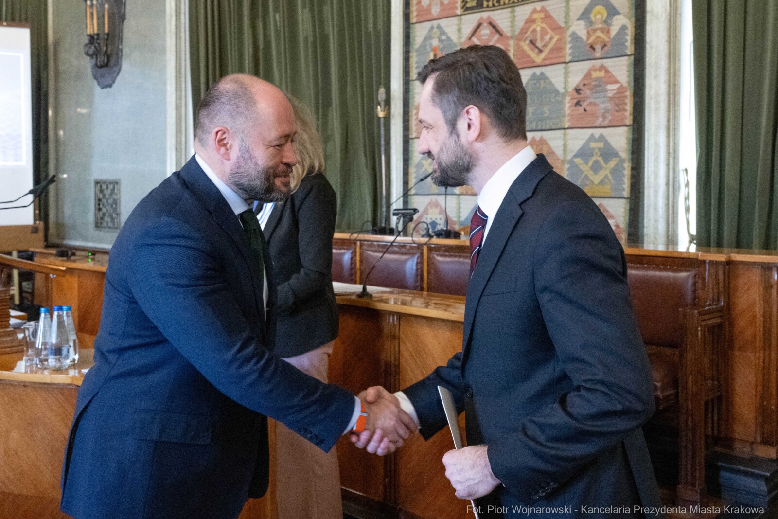 Miszalski, Mazur, Krakowska Rada Przedsiębiorczości, wręczenie, akty powołania, zdjęcia  Autor: Piotr Wojnarowski